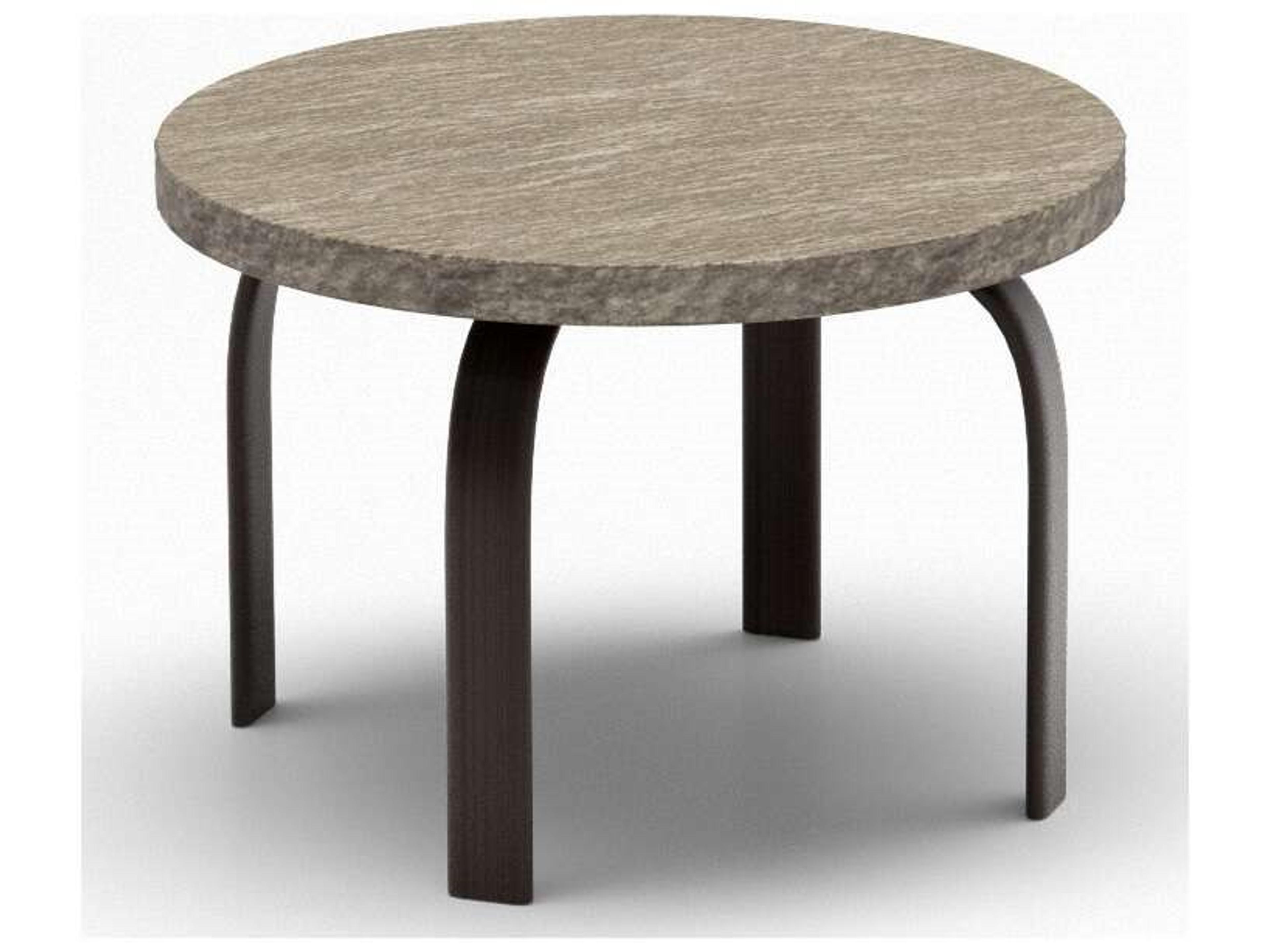 Slate Natural Series 24" Round Side Table