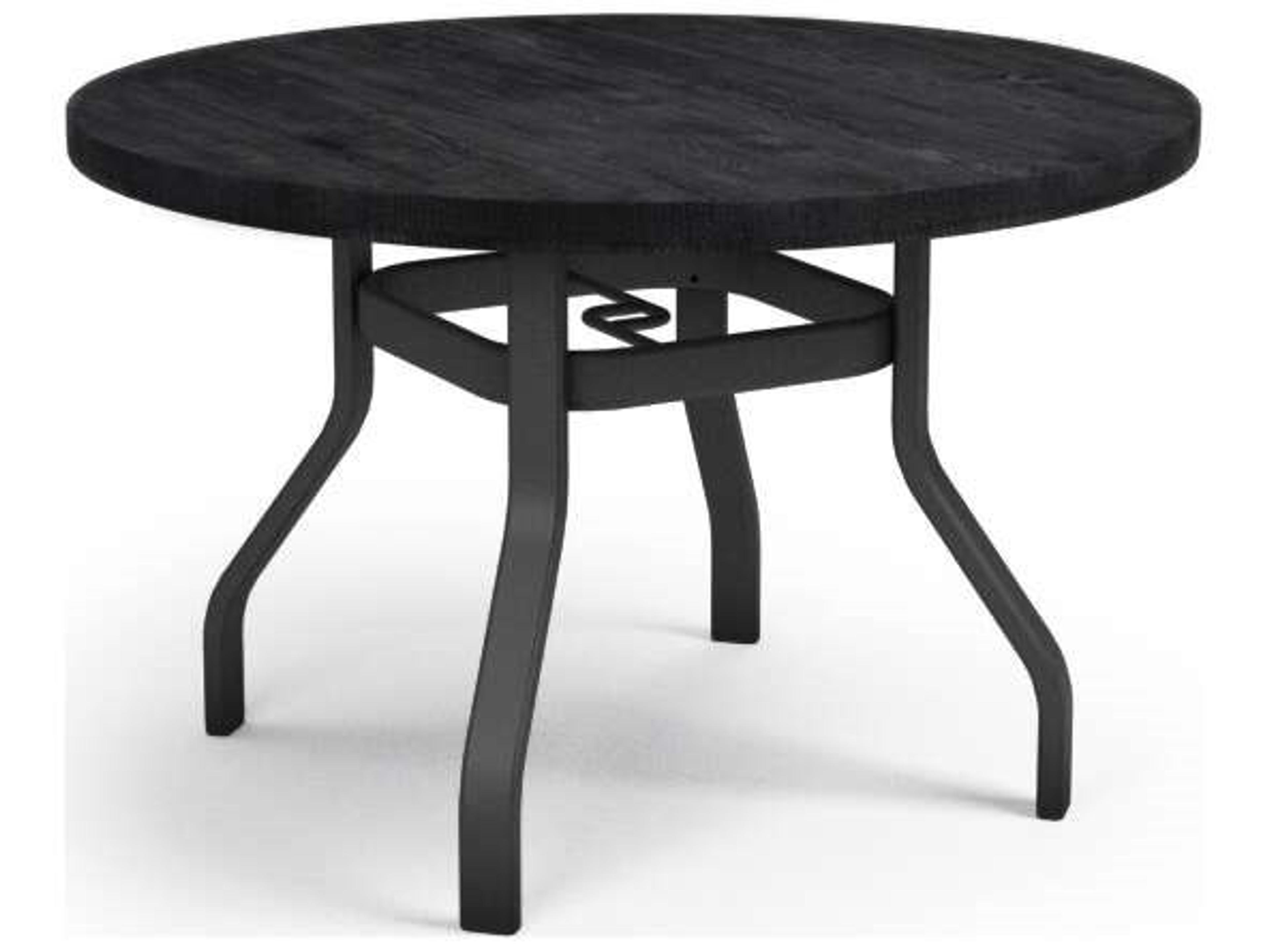 Timber Natural Series Aluminum 42" Round Dining Table