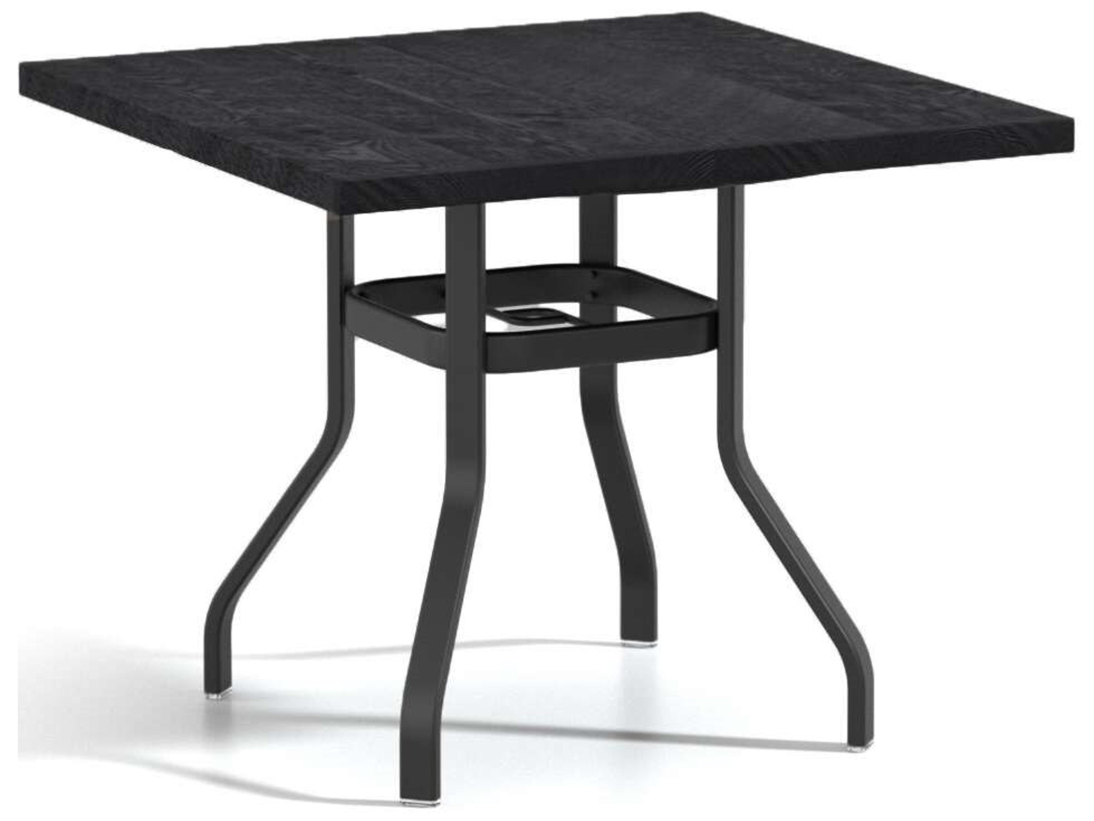 Timber Aluminum Square Universal Base Patio Counter Table