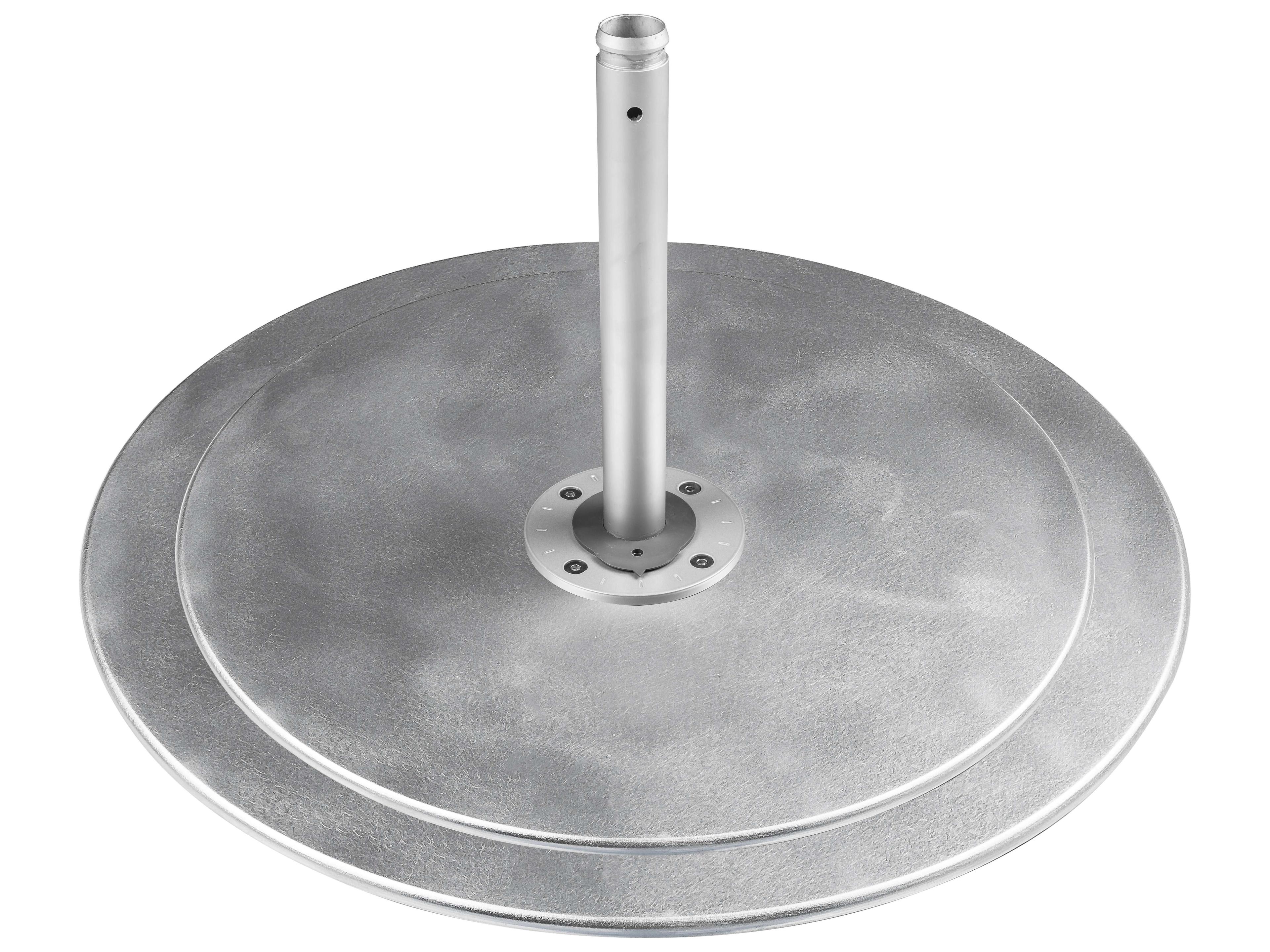 Sol Cantilever 40" Round Double Plate Stack Umbrella Base