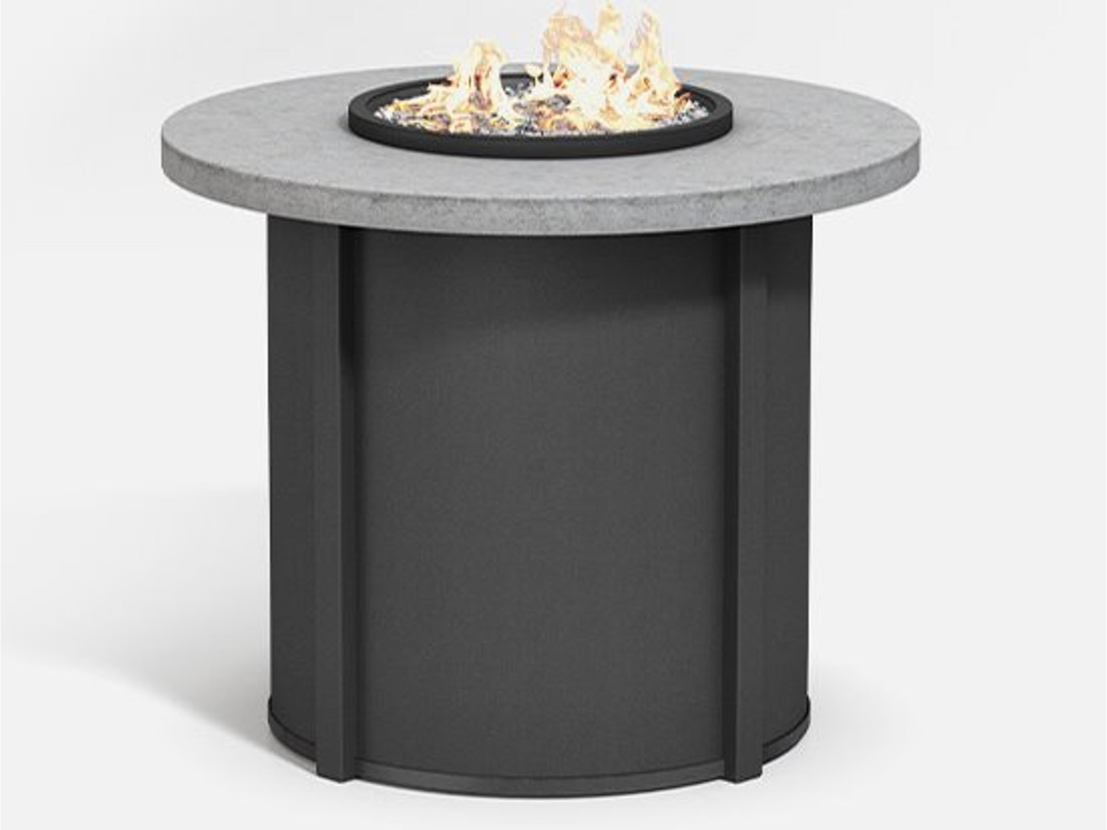 Concrete Aluminum Round Fire Pit Table Top