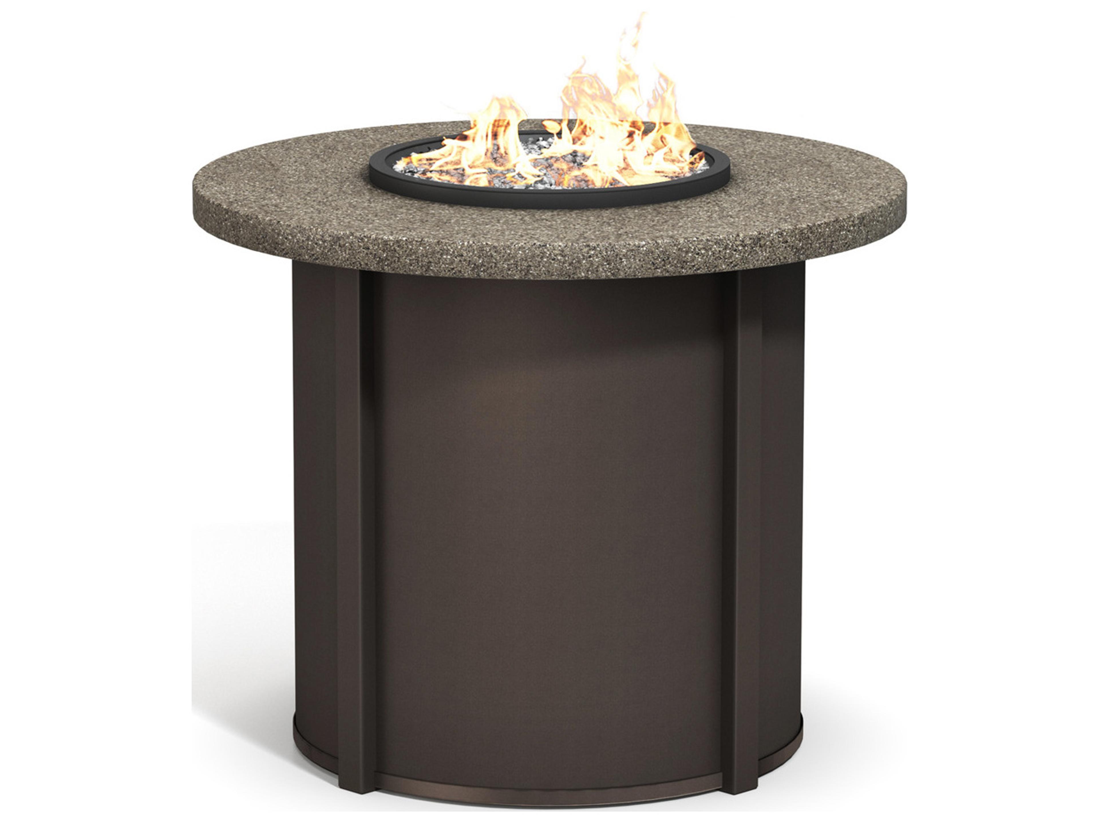Stonegate Aluminum Round Outdoor Fire Pit Table