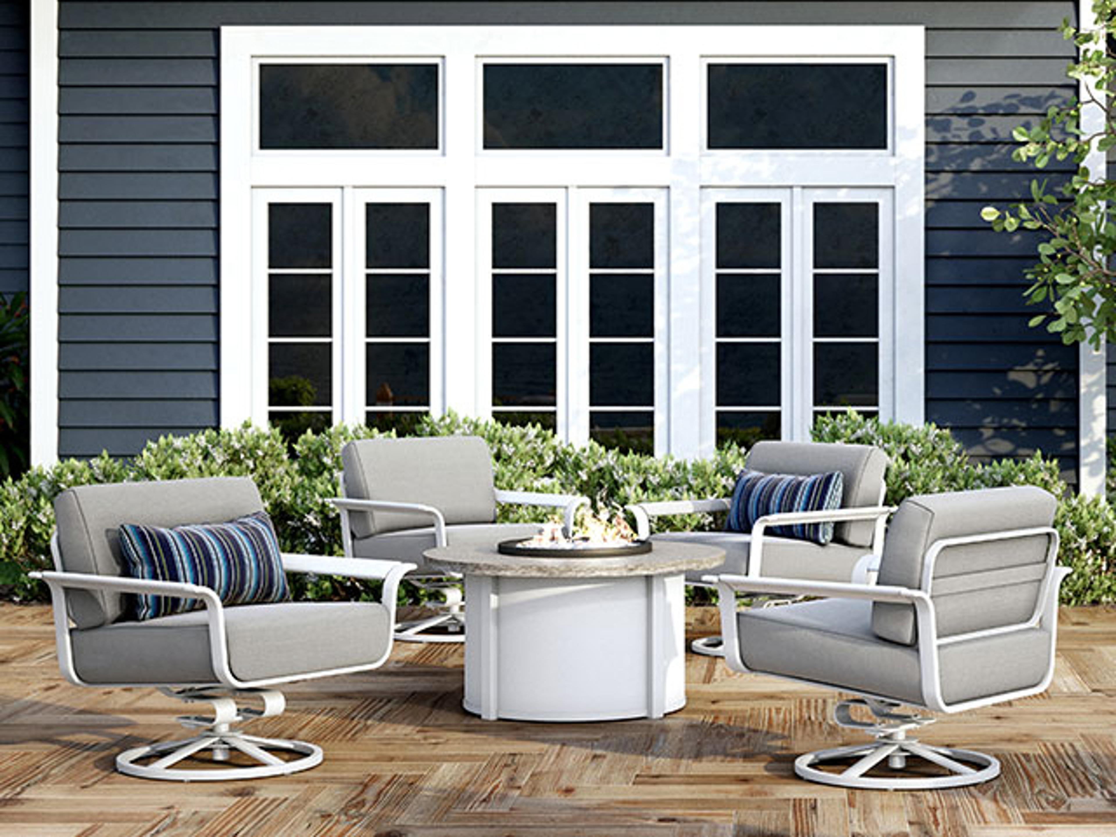 Homecrest Shadow Rock Aluminum Round Fire Pit Table Top