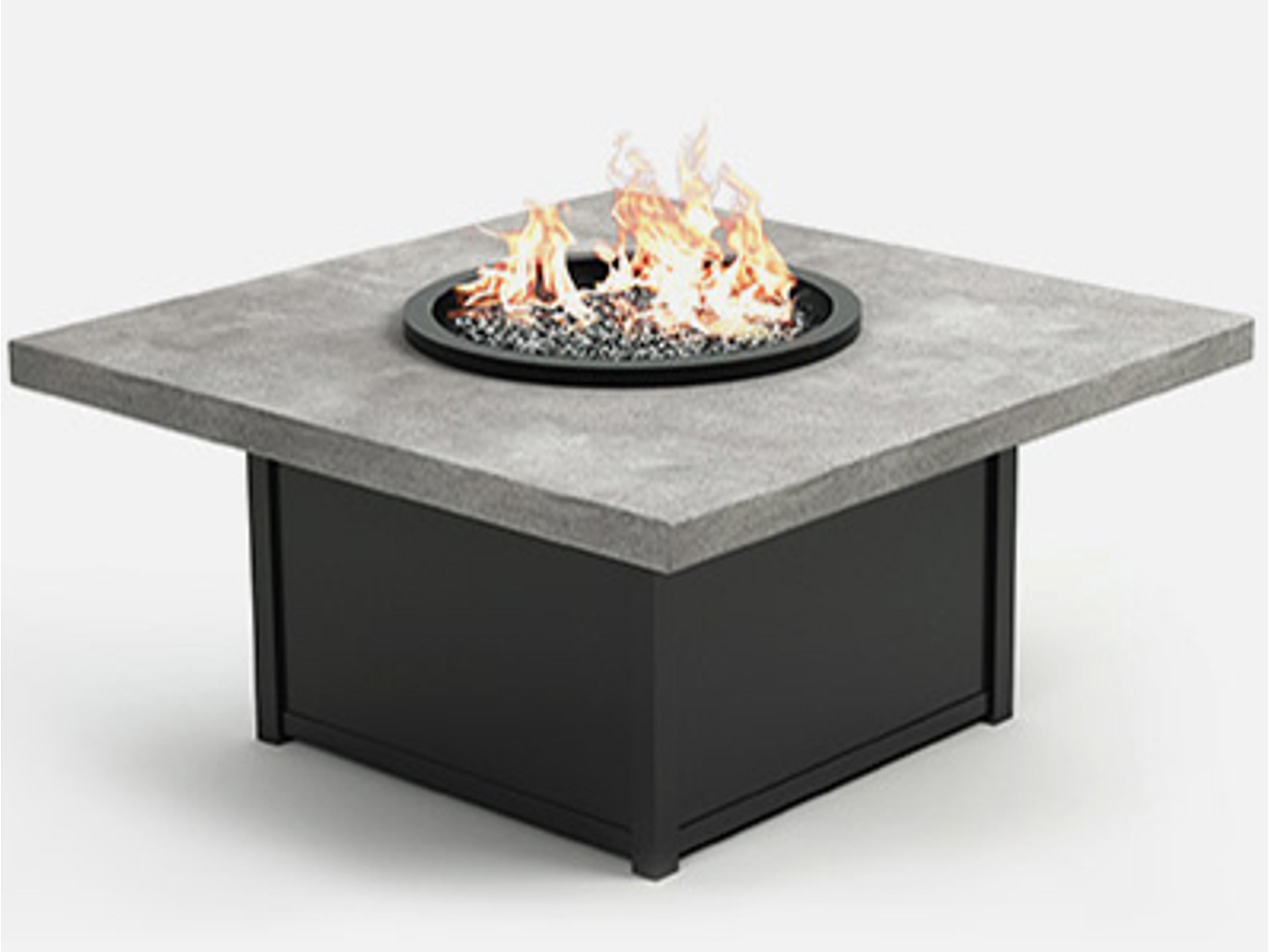 Concrete Aluminum Square Fire Pit Table Top