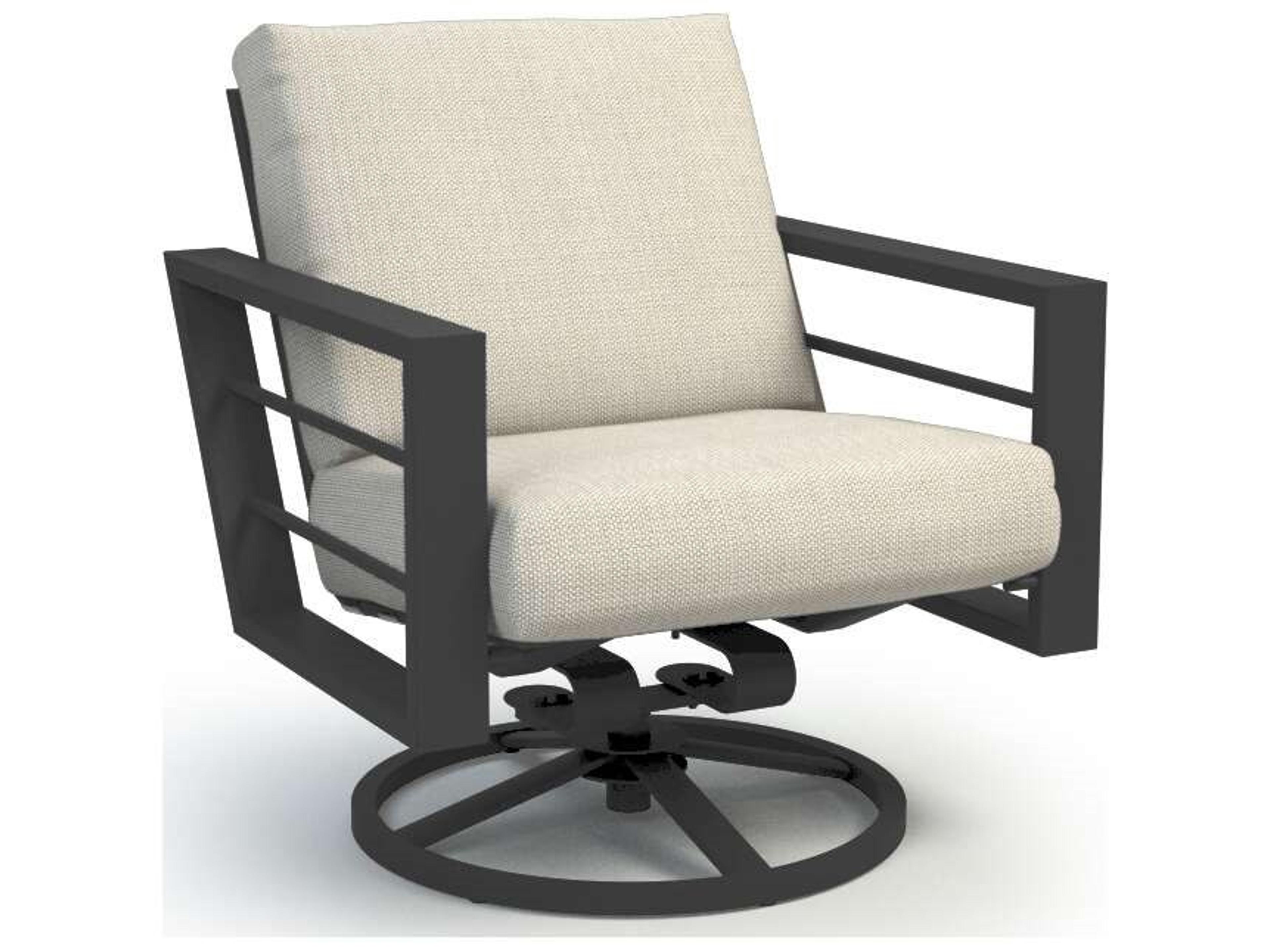 Sutton Cushion Low Back Swivel Rocker Lounge Chair