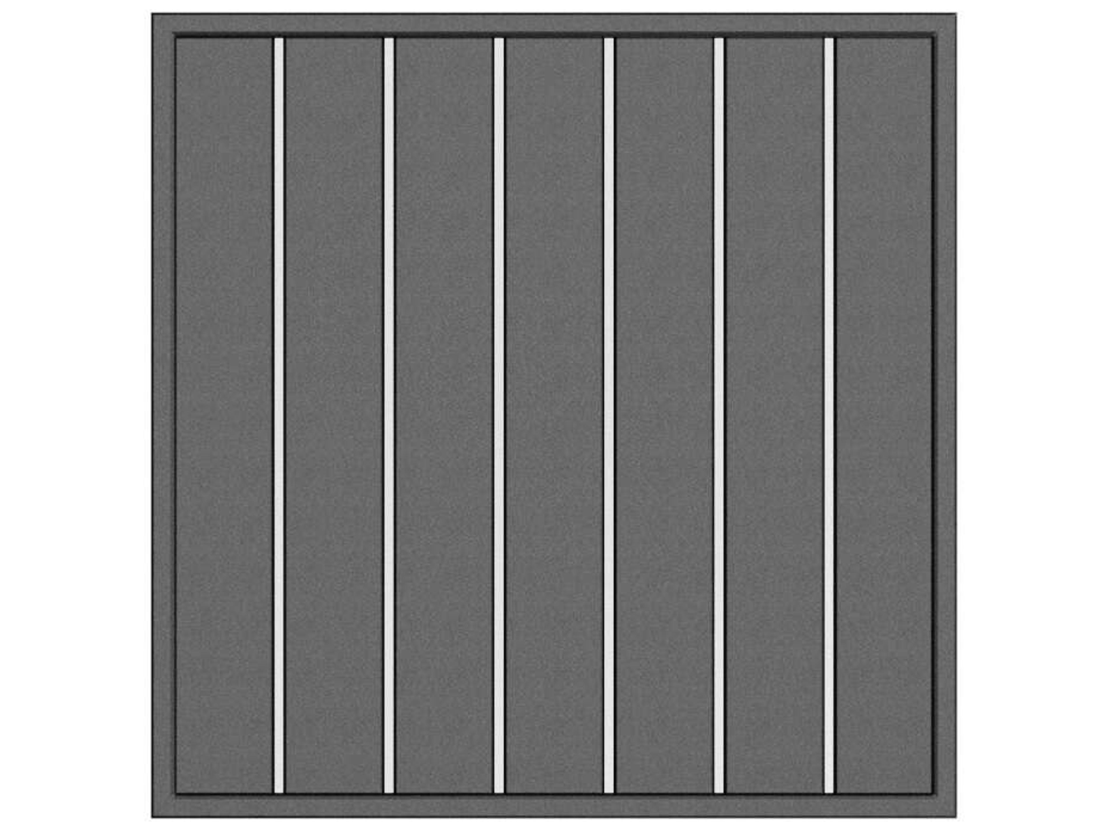 Latitude Aluminum Square Table Top