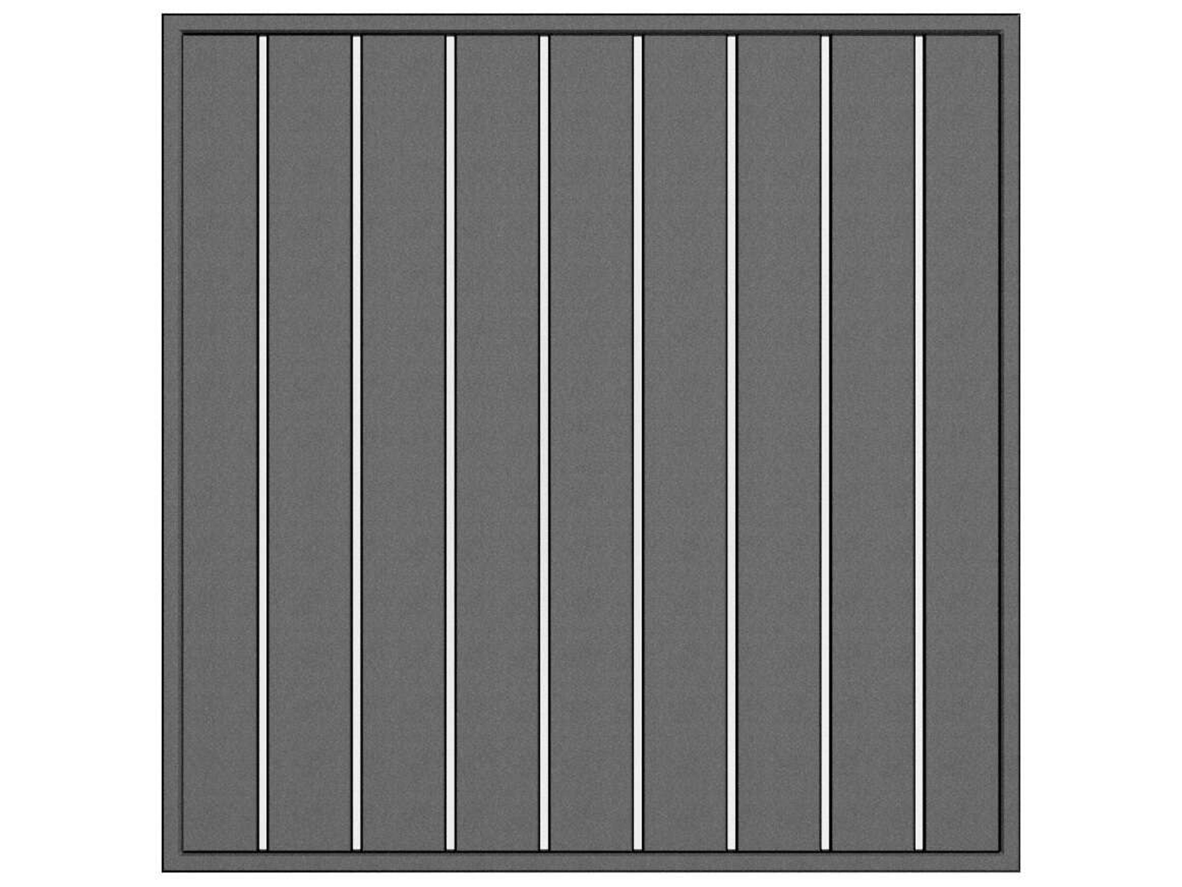 Latitude Aluminum Square Table Top