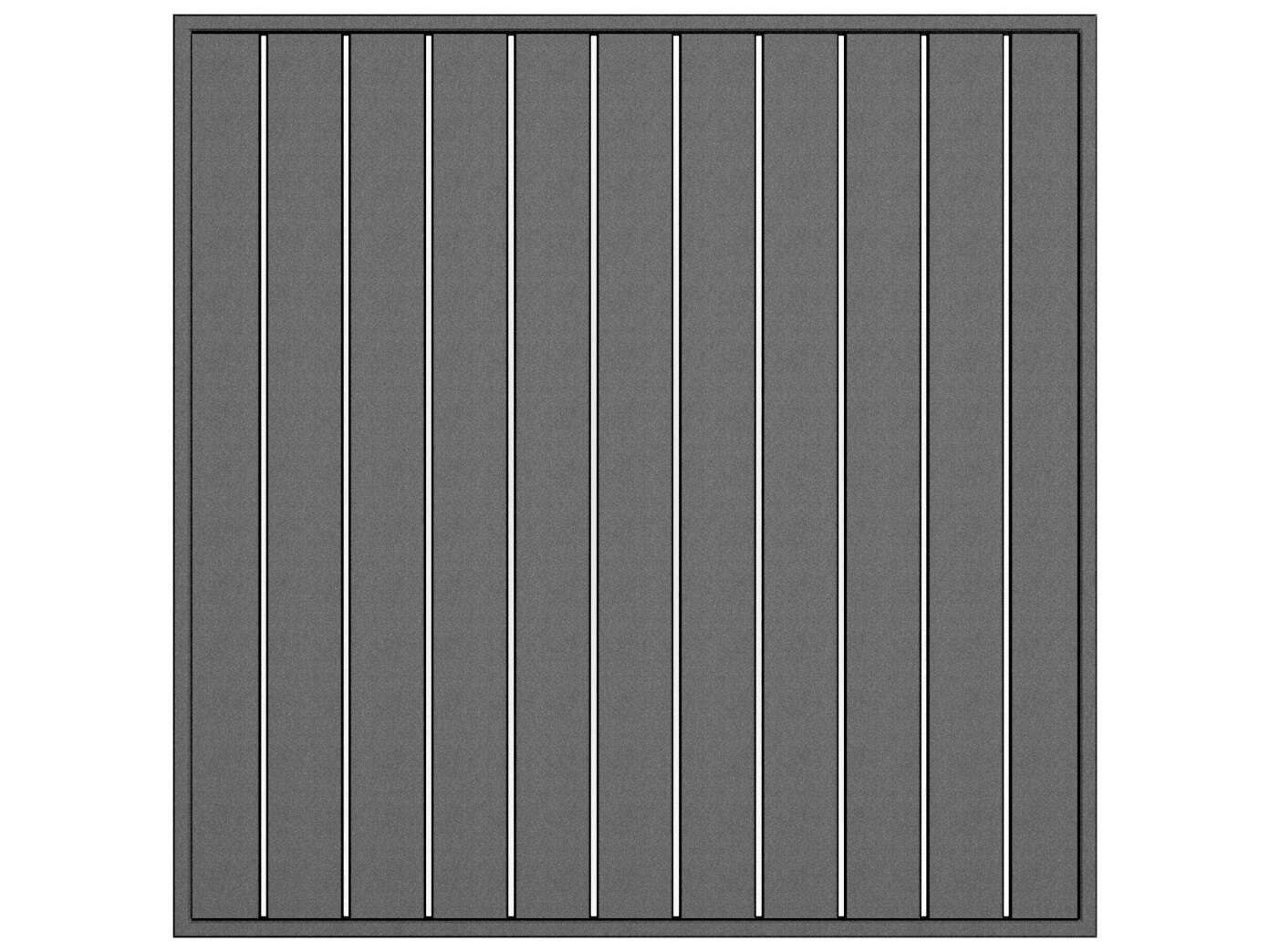 Latitude Aluminum Square Table Top