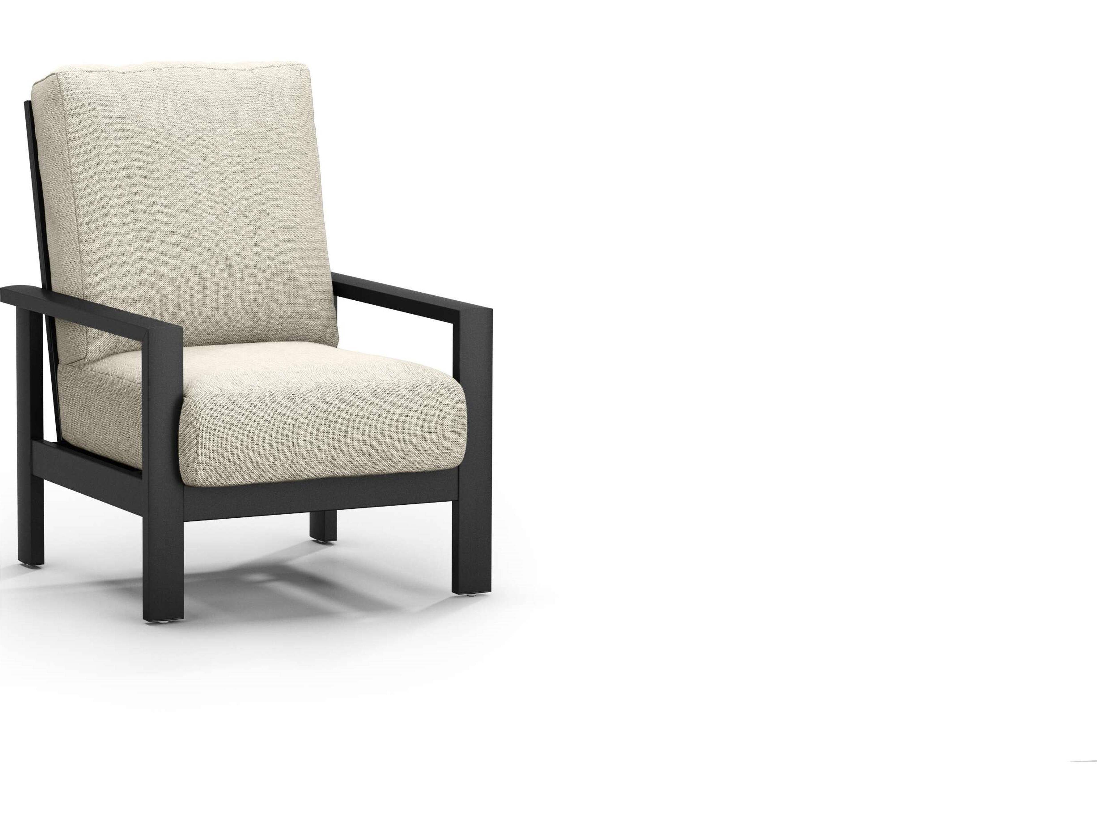 Elements Cushion High Back Lounge Chair Aluminum