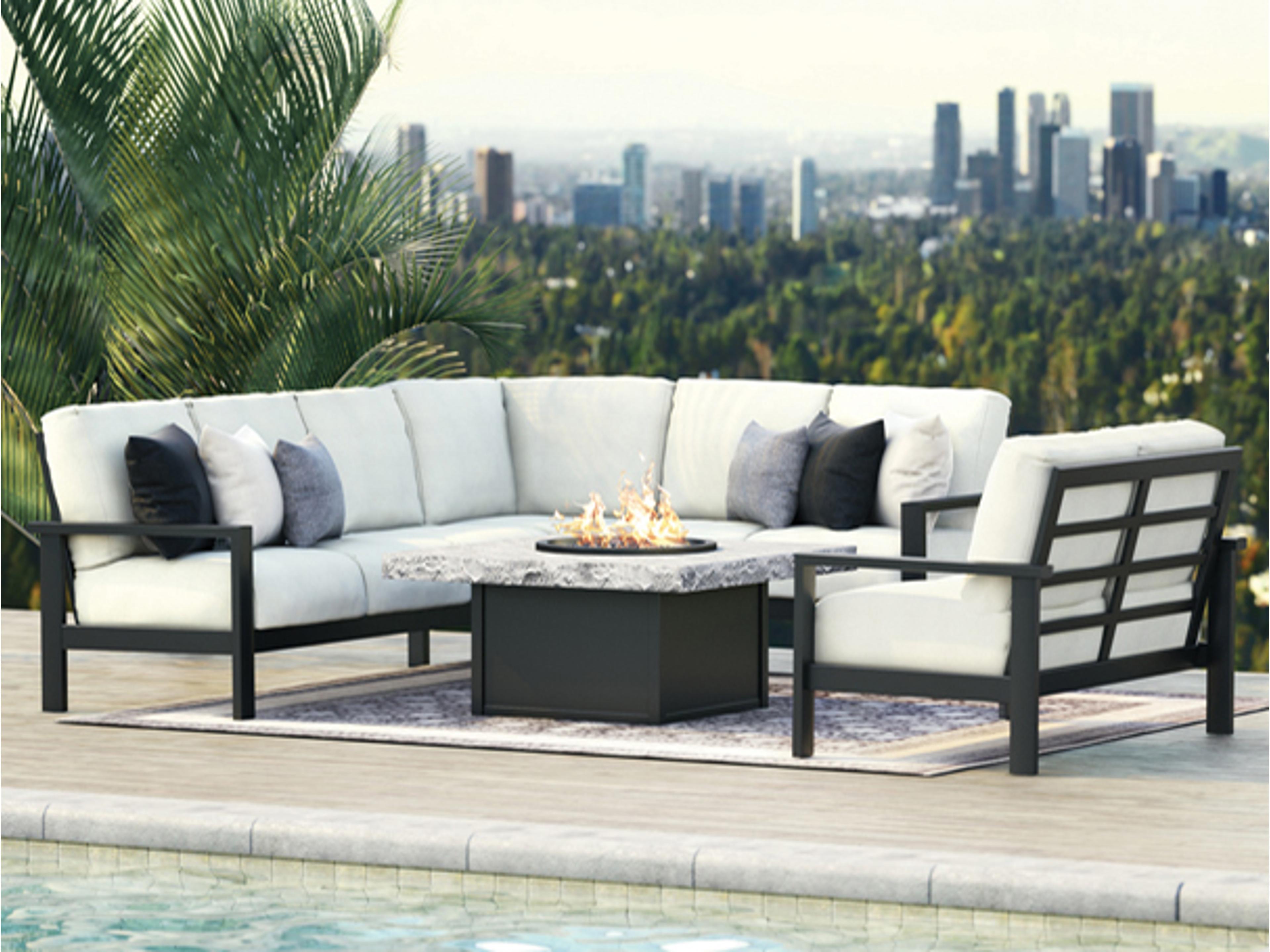 Homecrest Elements Cushion Aluminum High Back Outdoor Lounge Chair