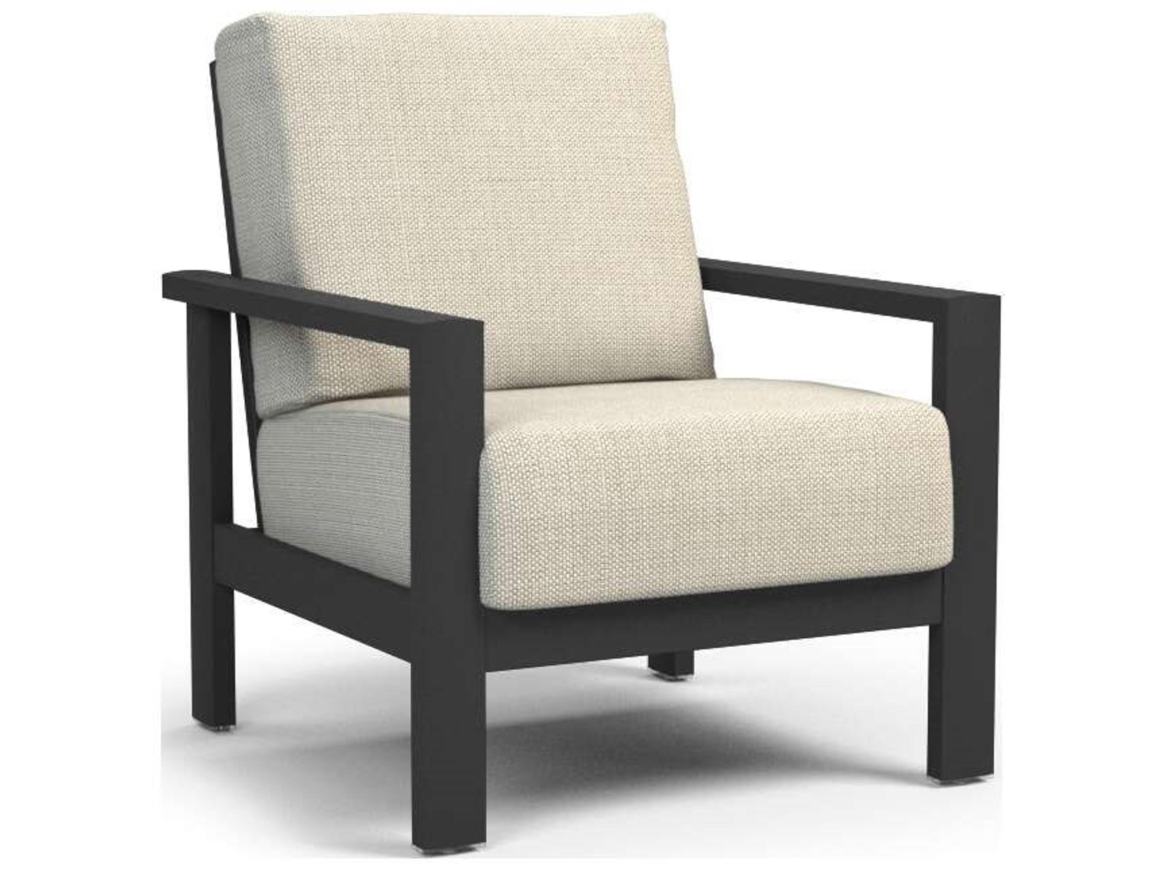 Elements Cushion Aluminum Chat Chair Modern Outdoor