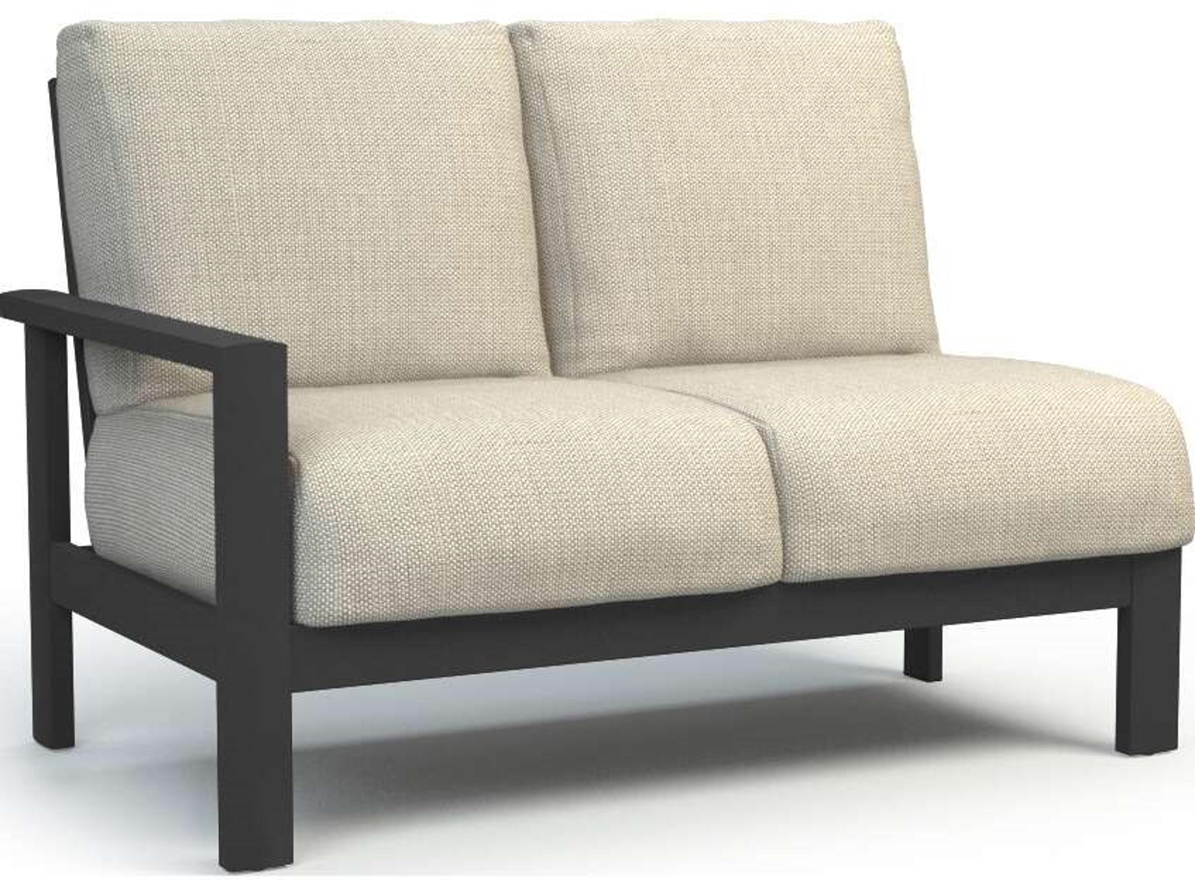Elements Modular Right Arm Loveseat Modern Outdoor Seating