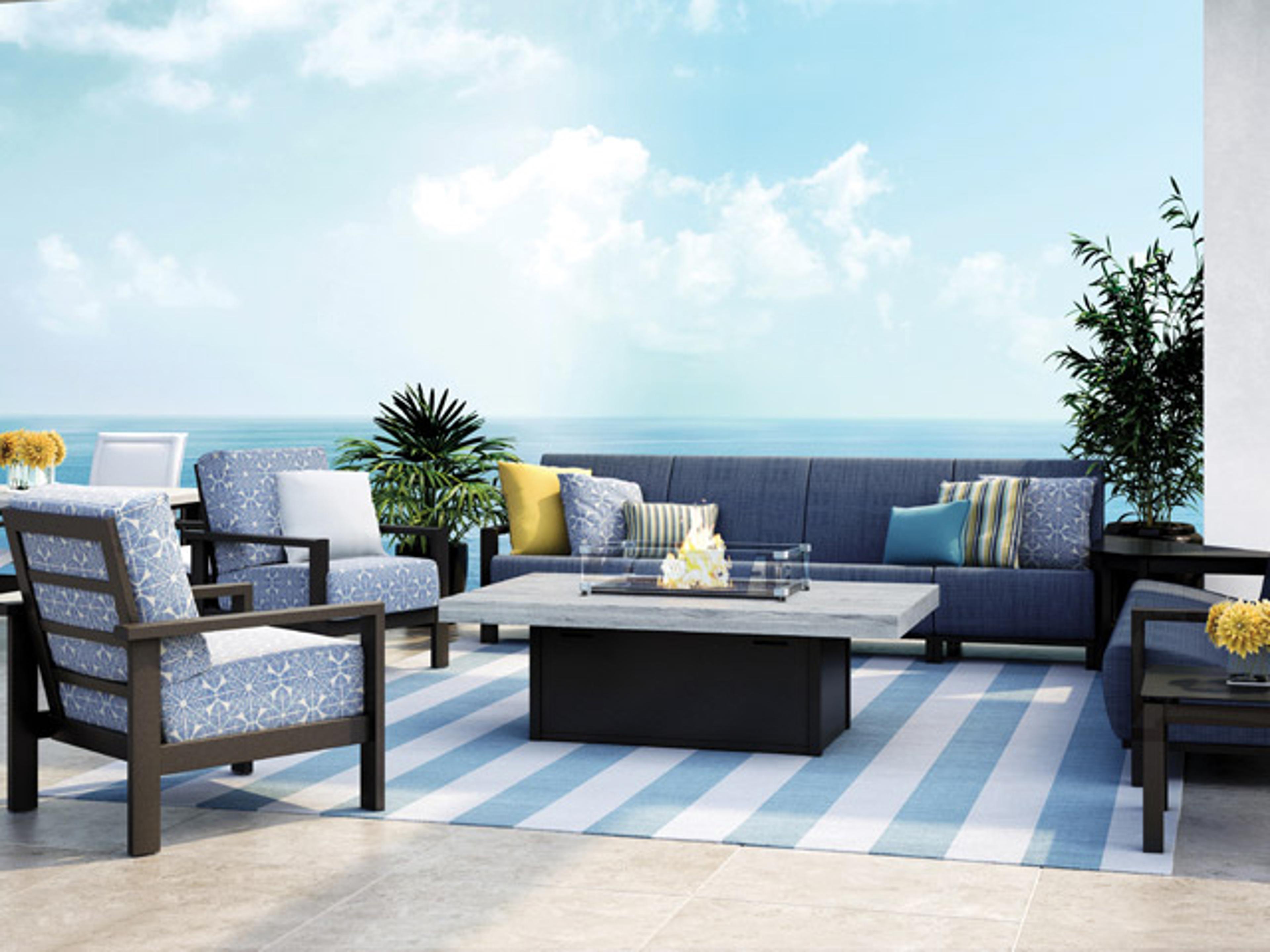 Homecrest Elements Cushion Aluminum High Back Patio Loveseat