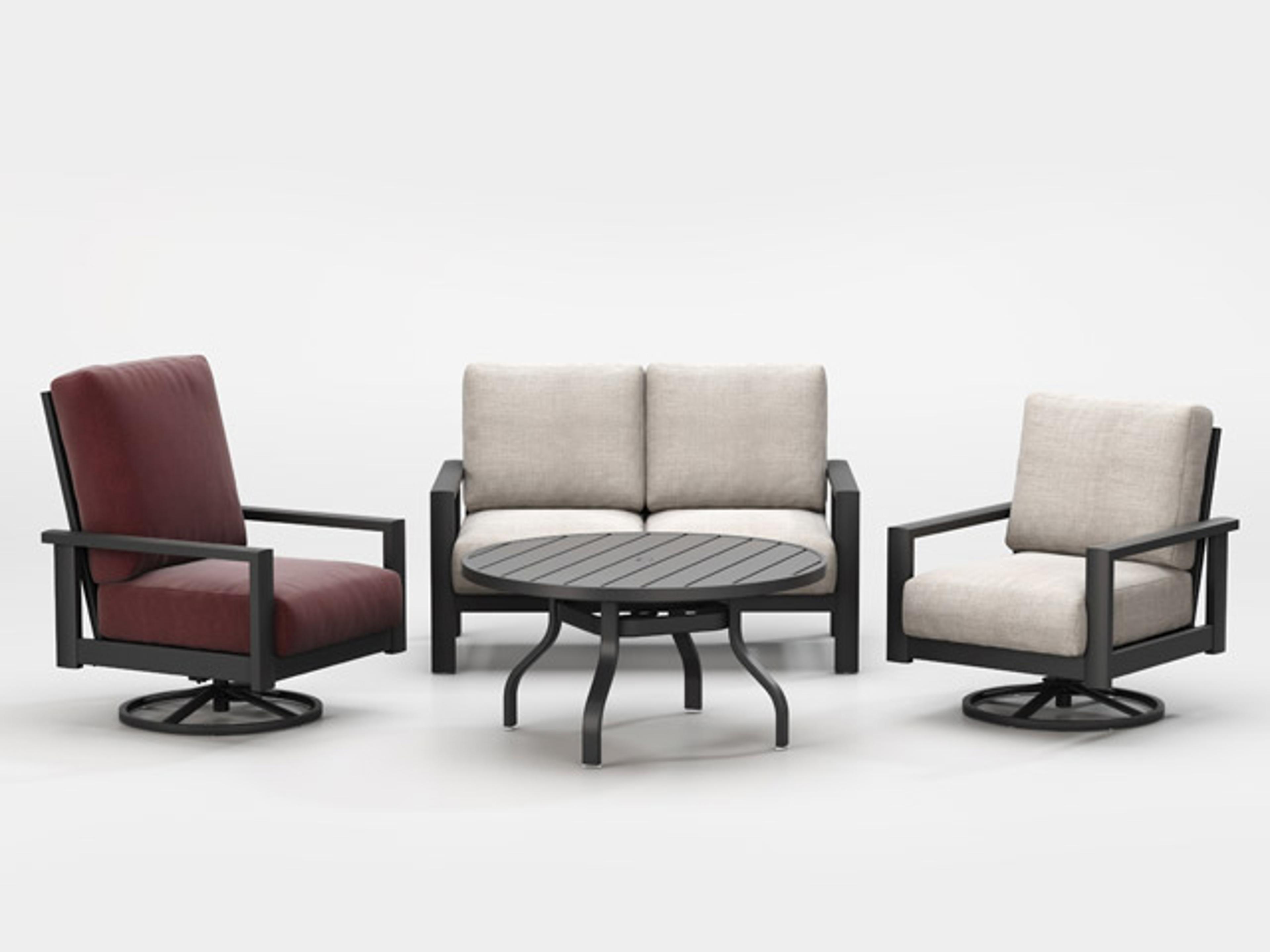 Homecrest Elements Cushion Aluminum High Back Patio Loveseat