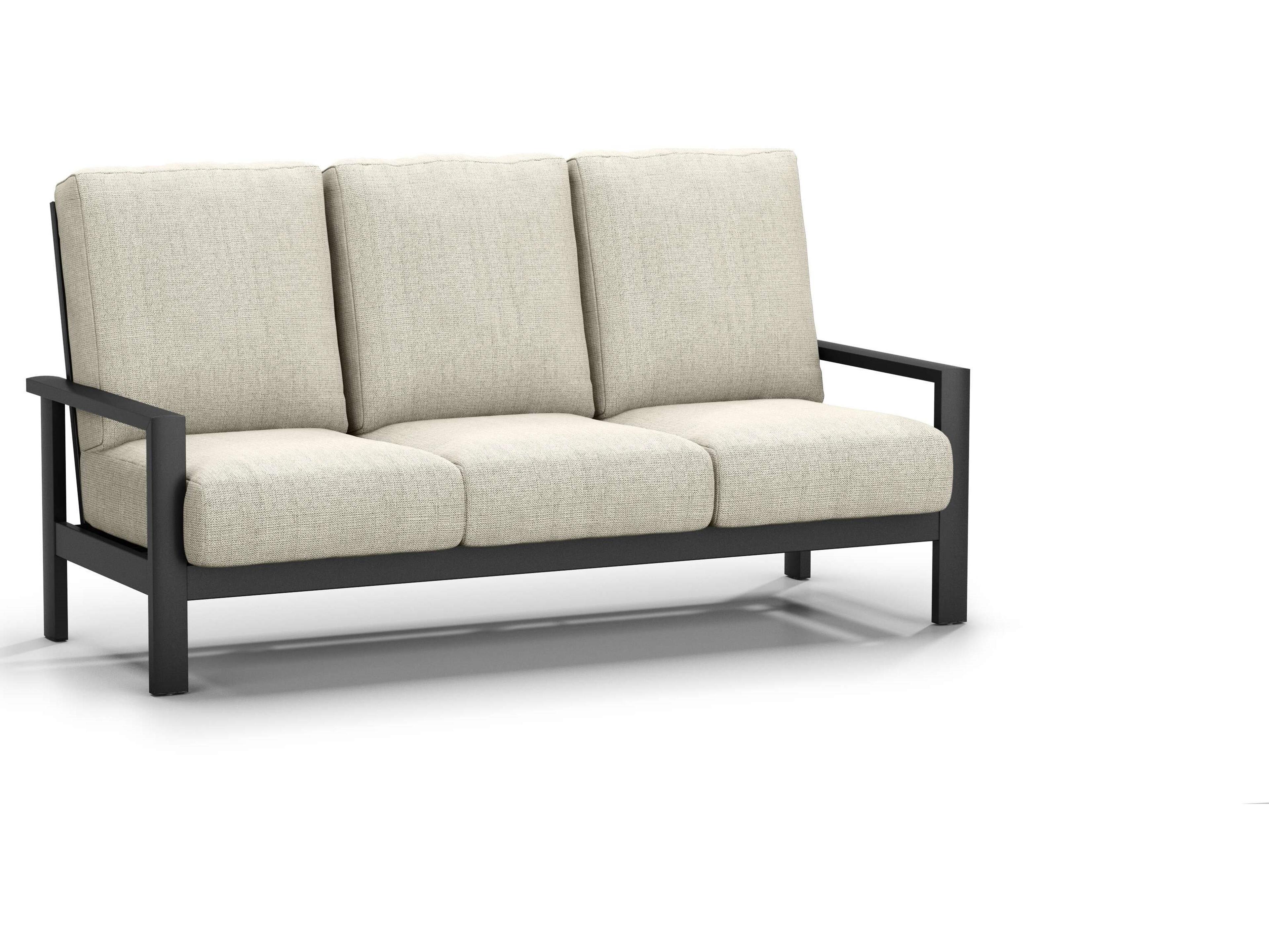 Elements Cushion High Back Sofa Aluminum Outdoor