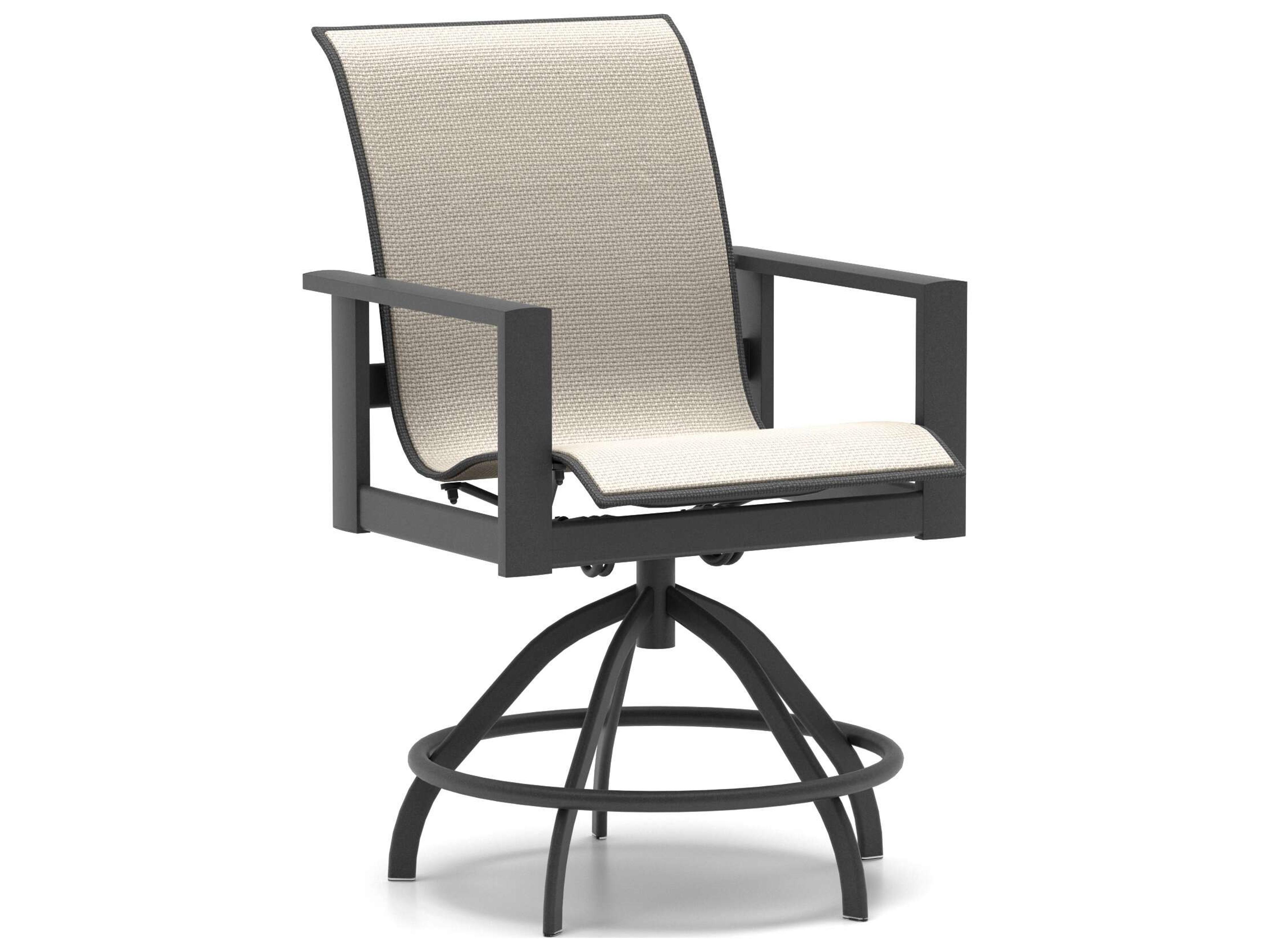 Elements Sling Swivel Rocker Counter Stool Outdoor