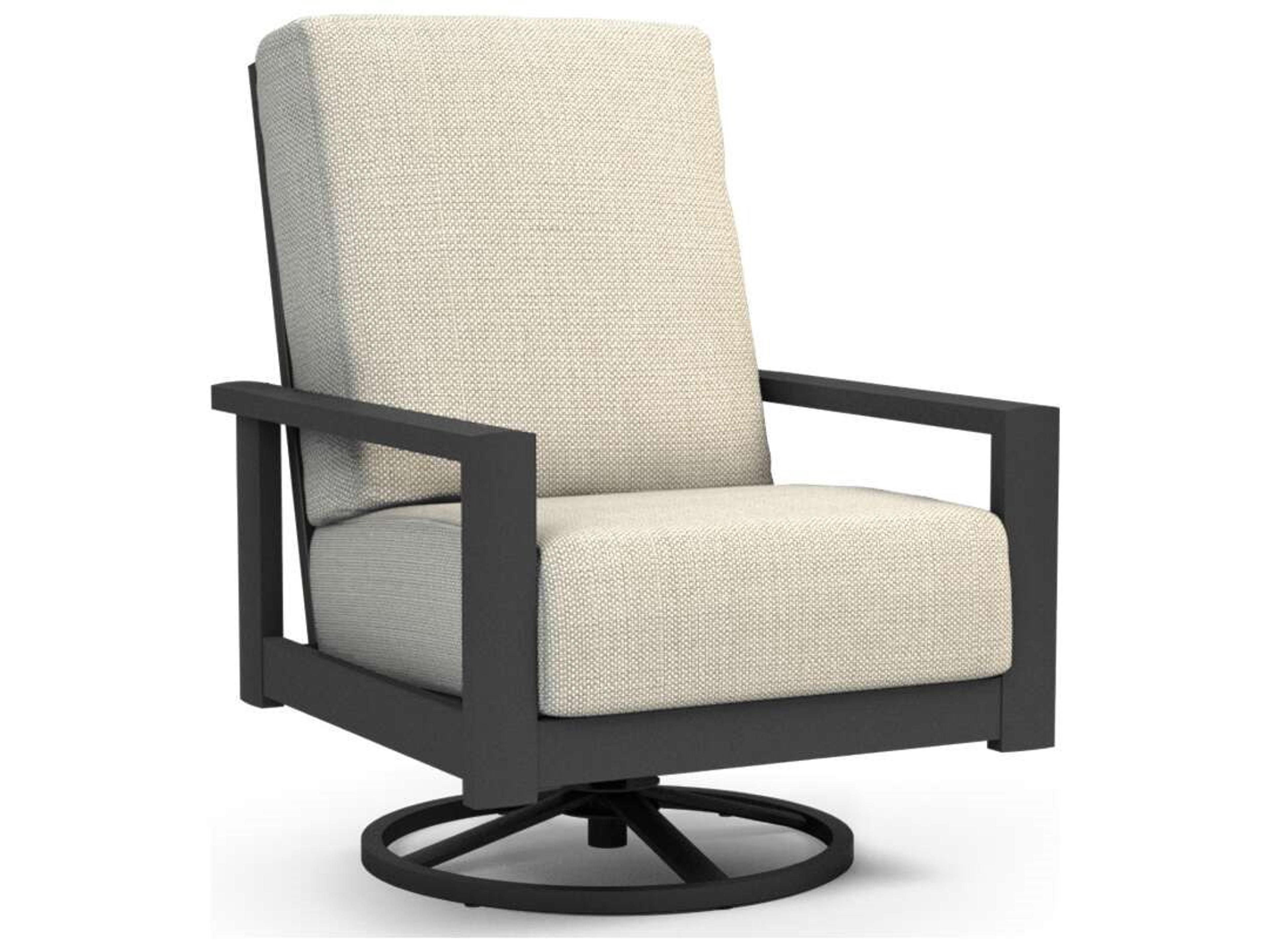 Elements Cushion High Back Swivel Rocker Modern Lounge Chair