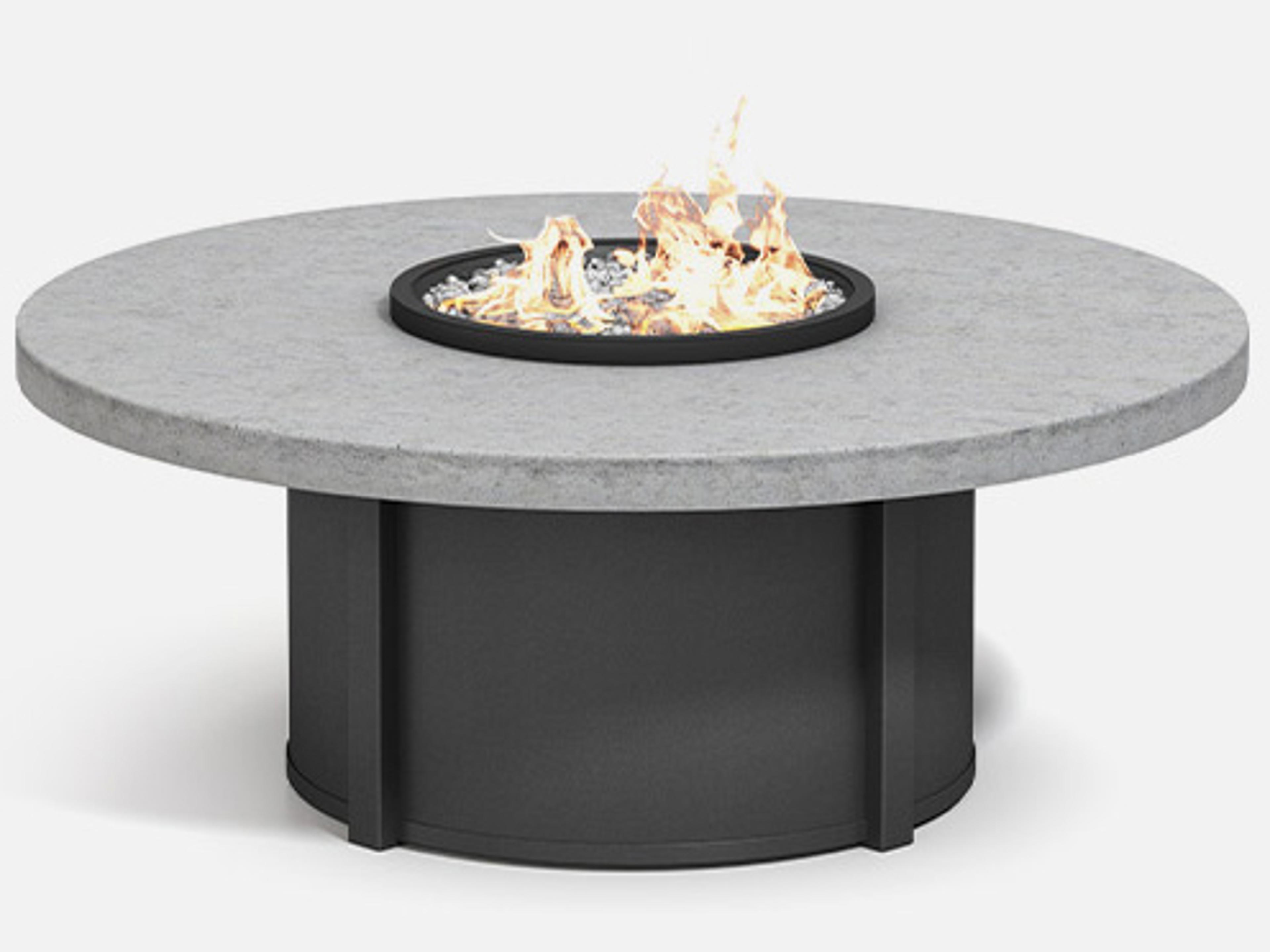 Concrete Aluminum Round Fire Pit Table Top