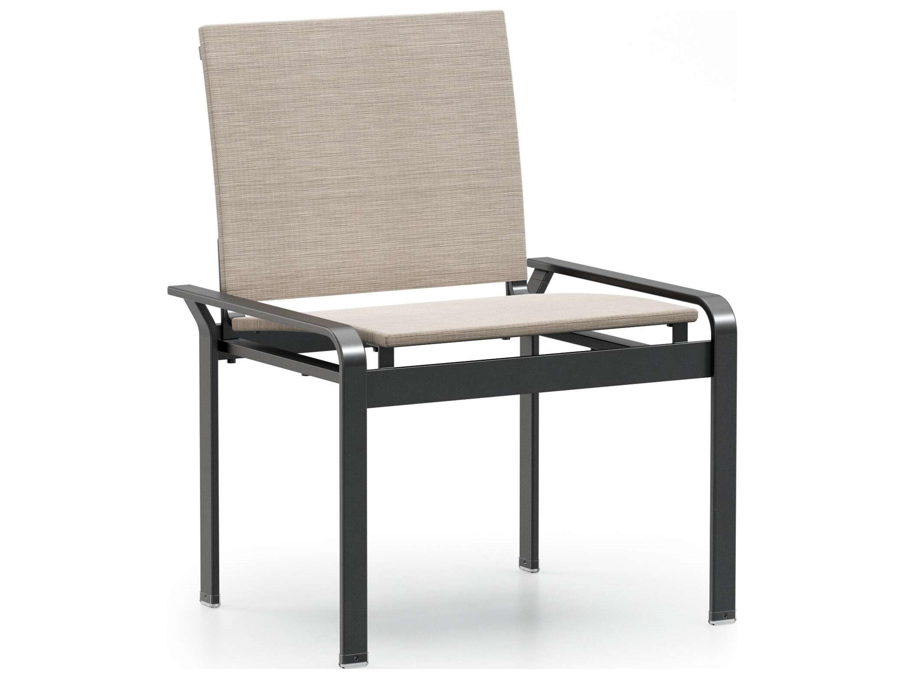 Elevate Sling Aluminum Stackable Patio Dining Side Chair Set of 2