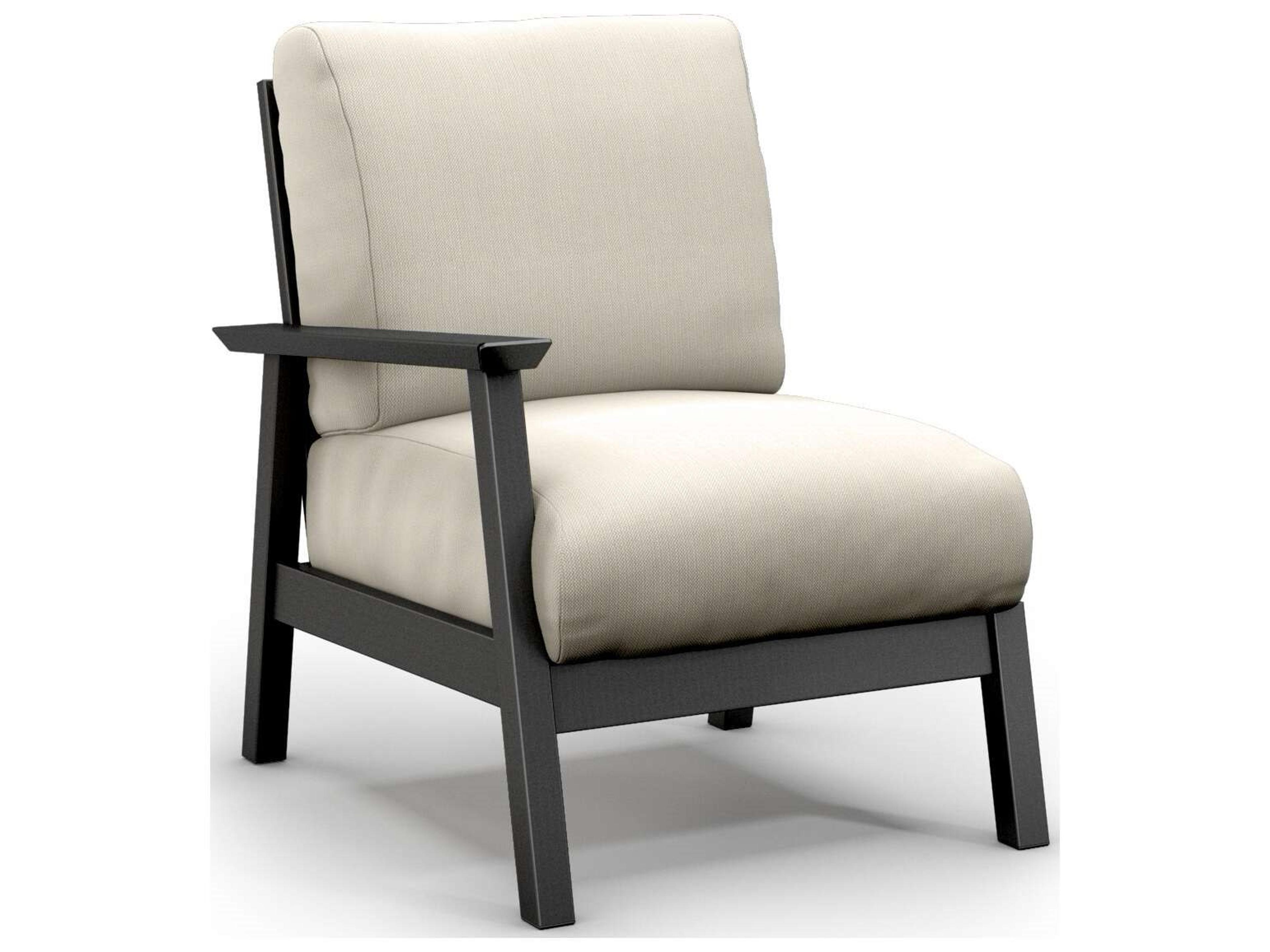 Revive Modular Aluminum Cushion Right Arm Outdoor Patio Lounge Chair