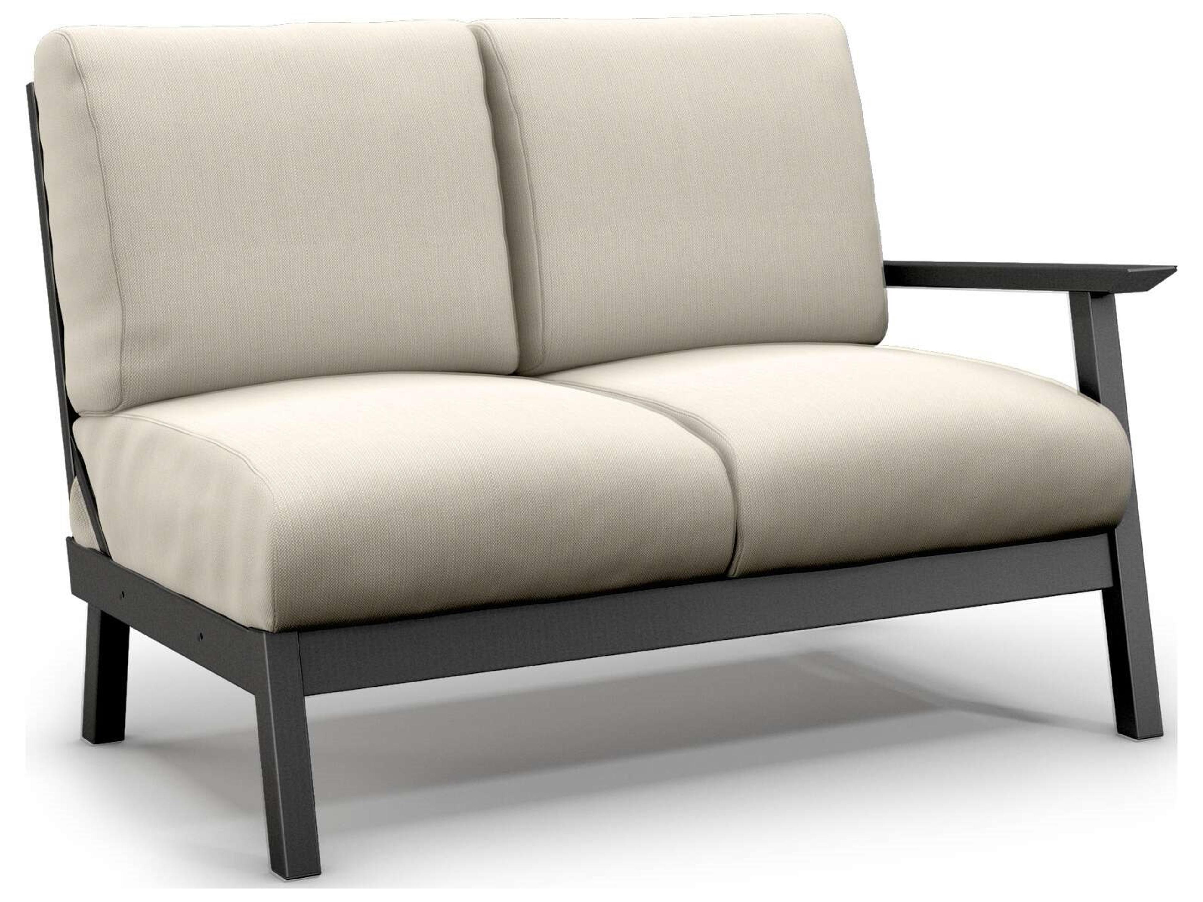 Revive Modular Aluminum Cushion Left Arm Patio Loveseat