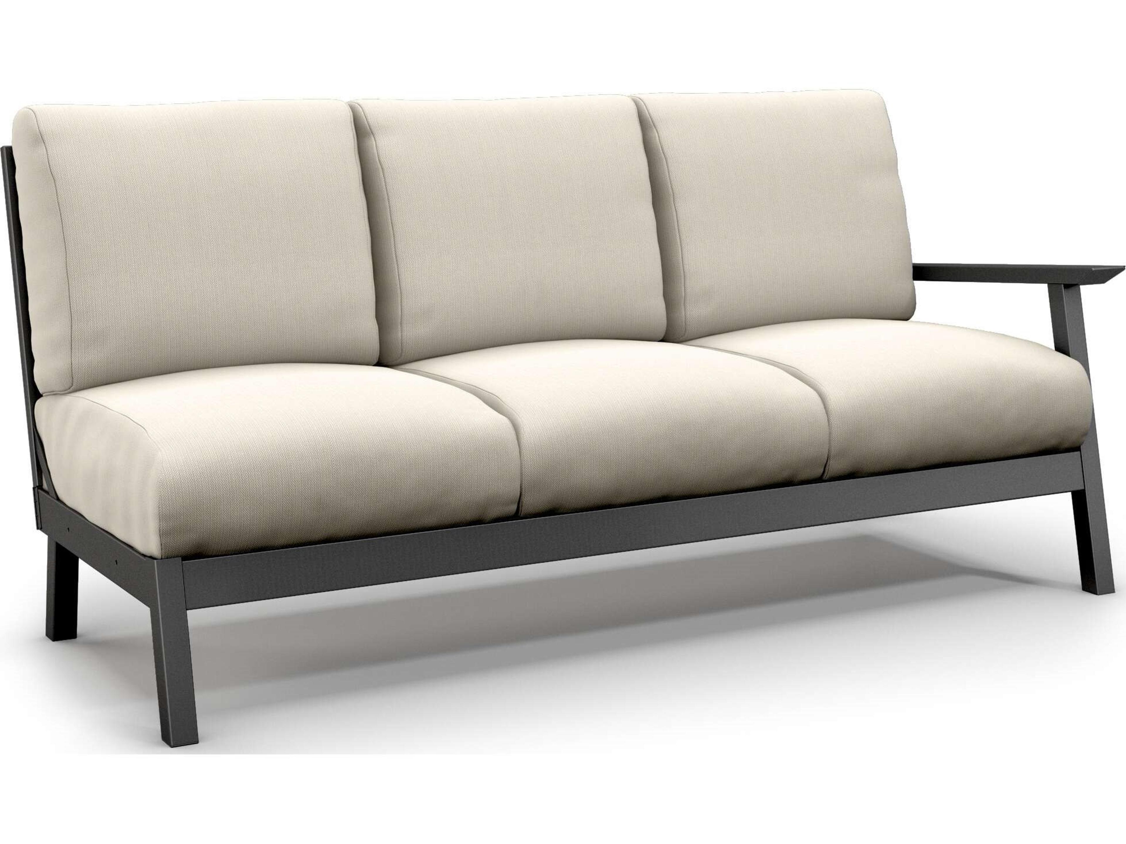 Revive Modular Aluminum Cushion Left Arm Patio Sofa