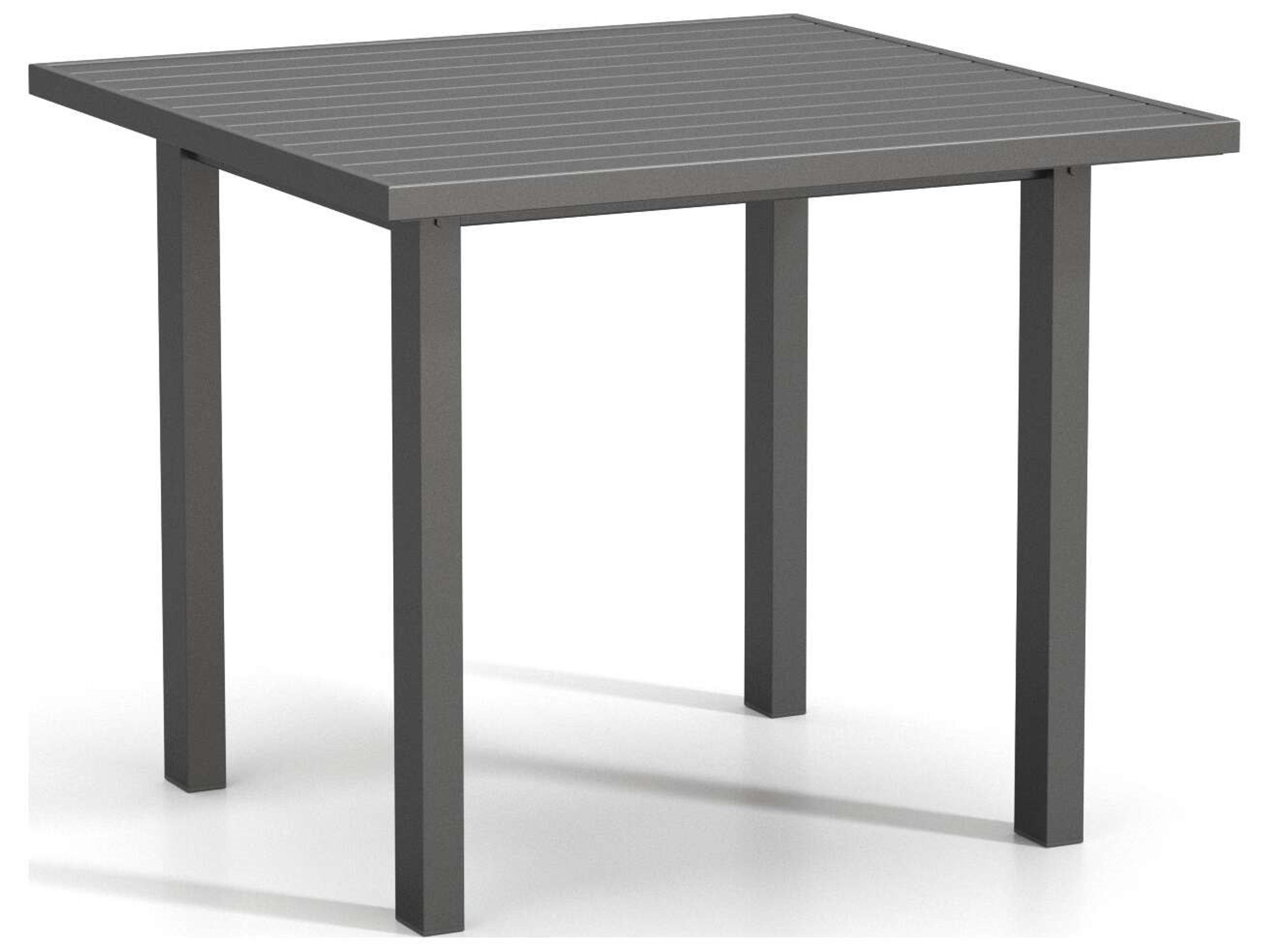 Latitude Aluminum Square Post Base Outdoor Patio Counter Table