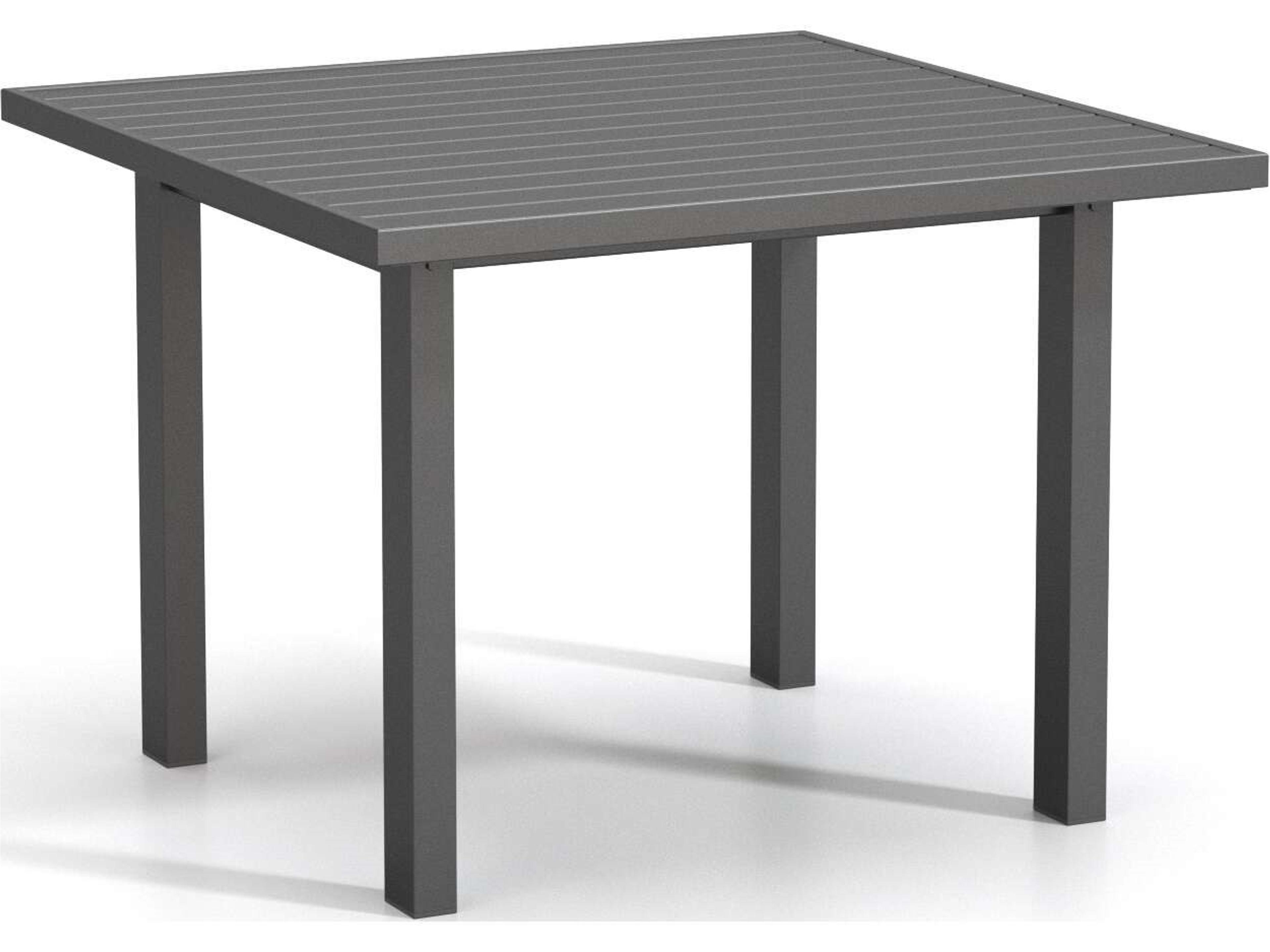Latitude Aluminum Square Post Base Cafe Table