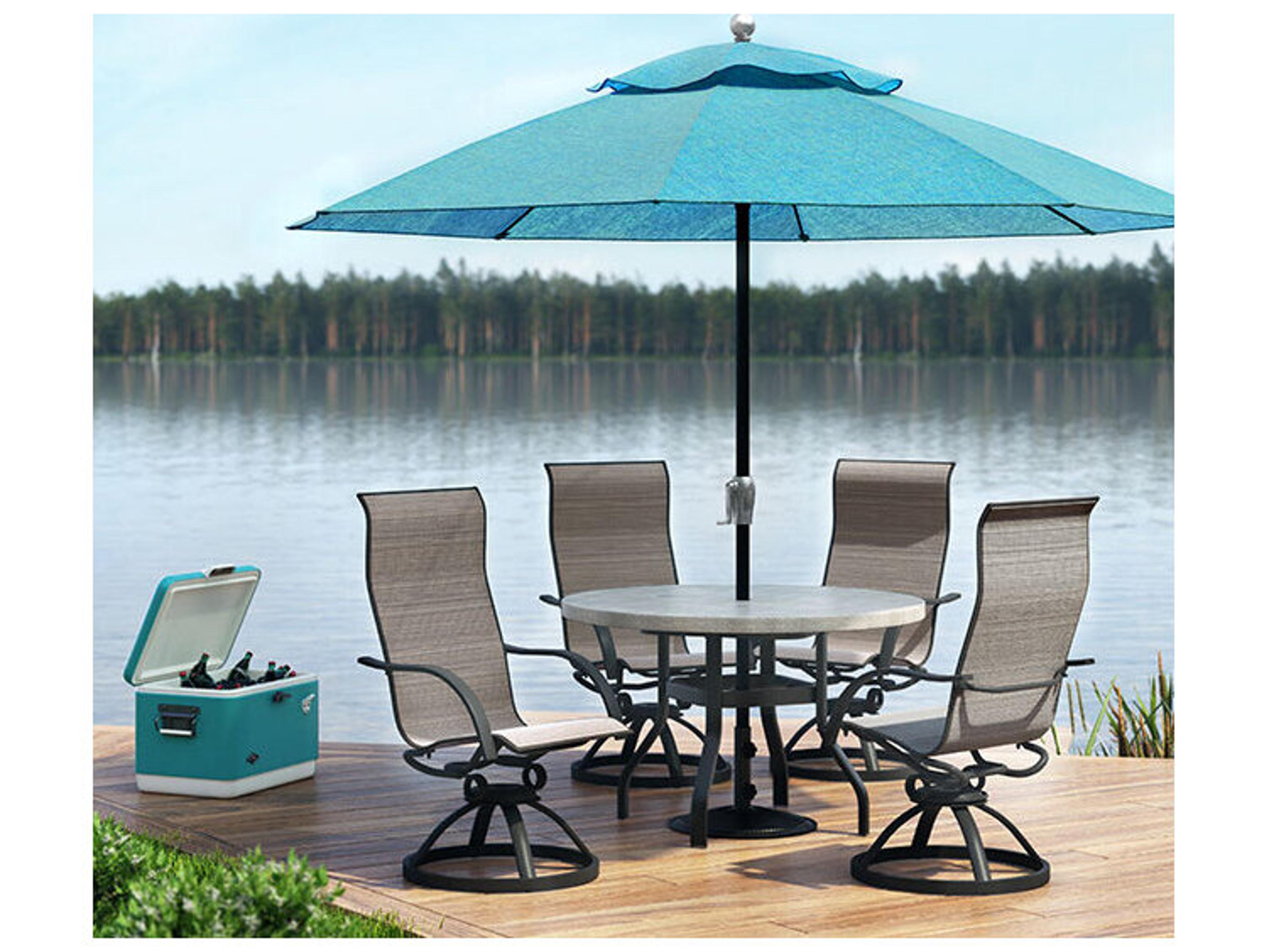 Homecrest Stella Sling Aluminum High Back Dining Chair