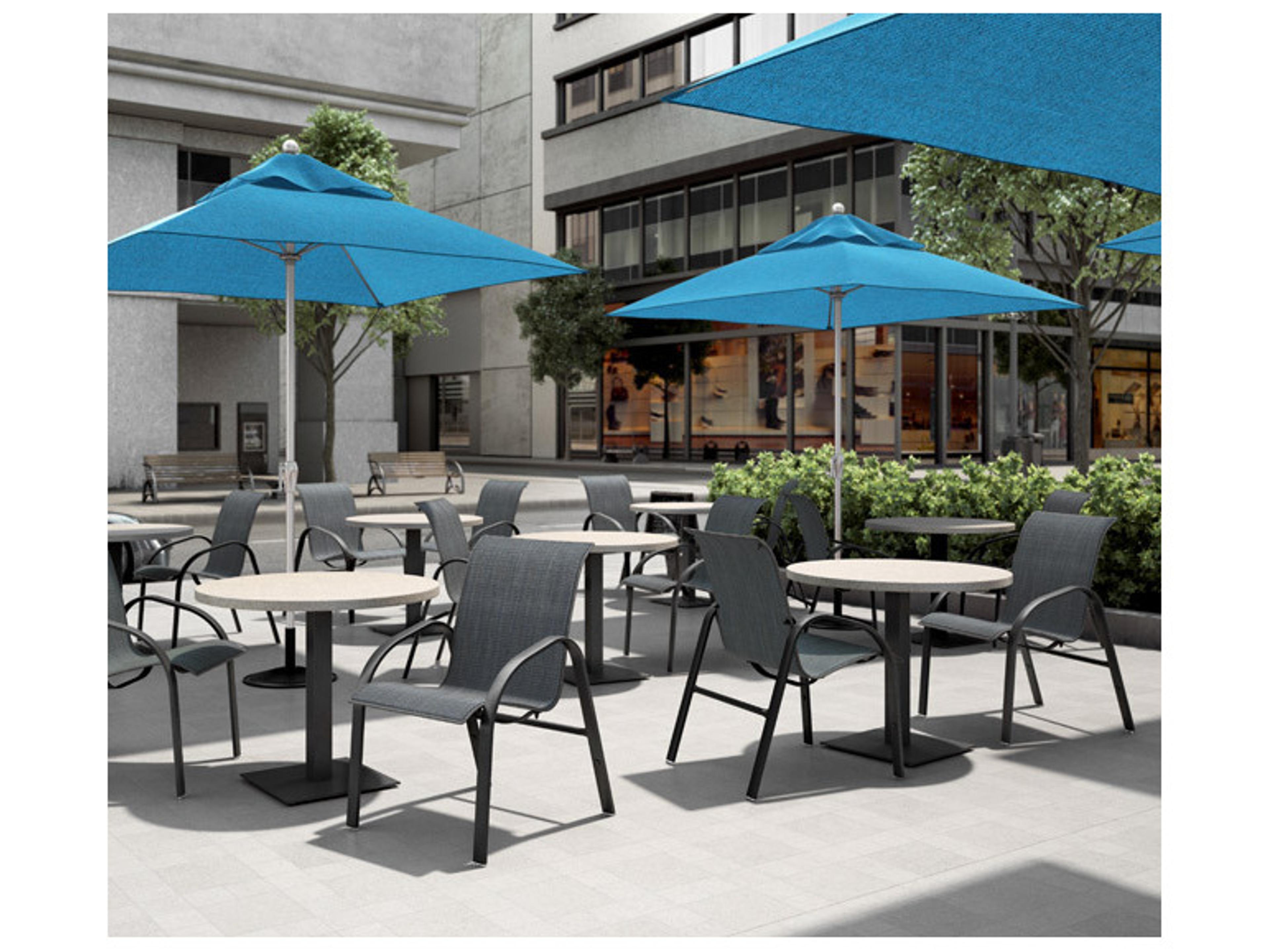 Homecrest Stella Sling Aluminum Low Back Dining Chair