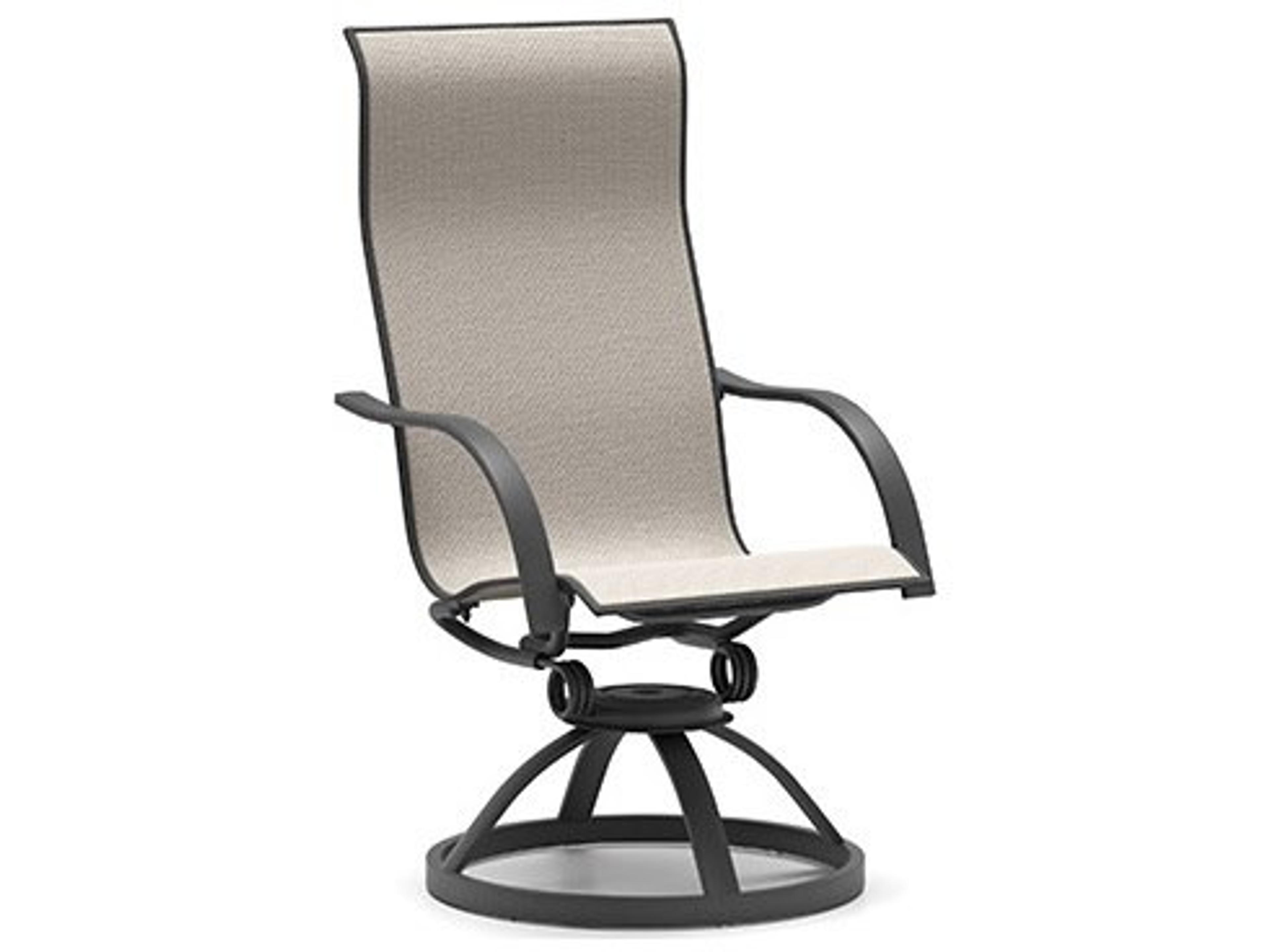 Stella Padded Sling High Back Swivel Rocker