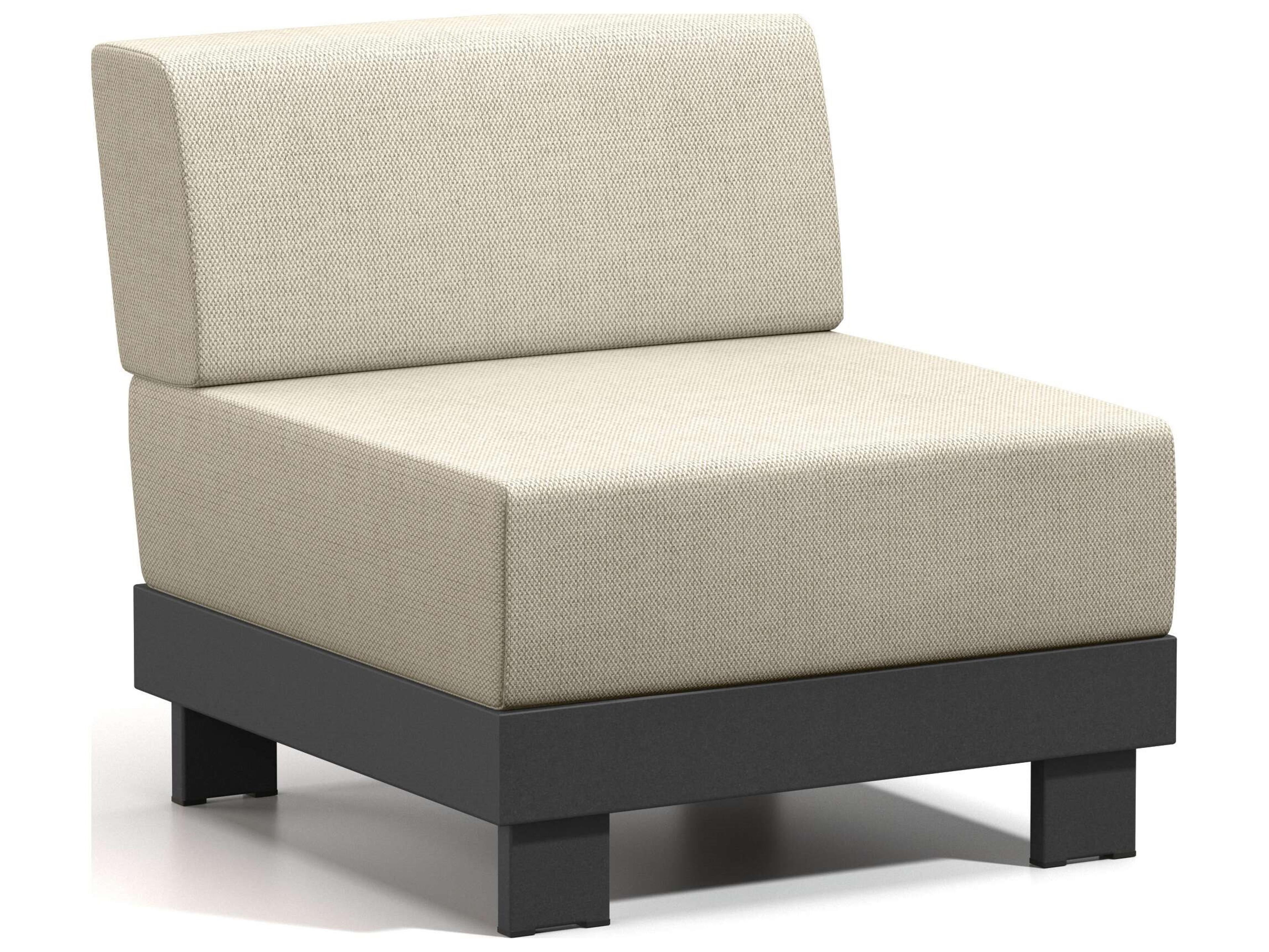 Urban Cushion Aluminum Modular Outdoor Patio Lounge Chair