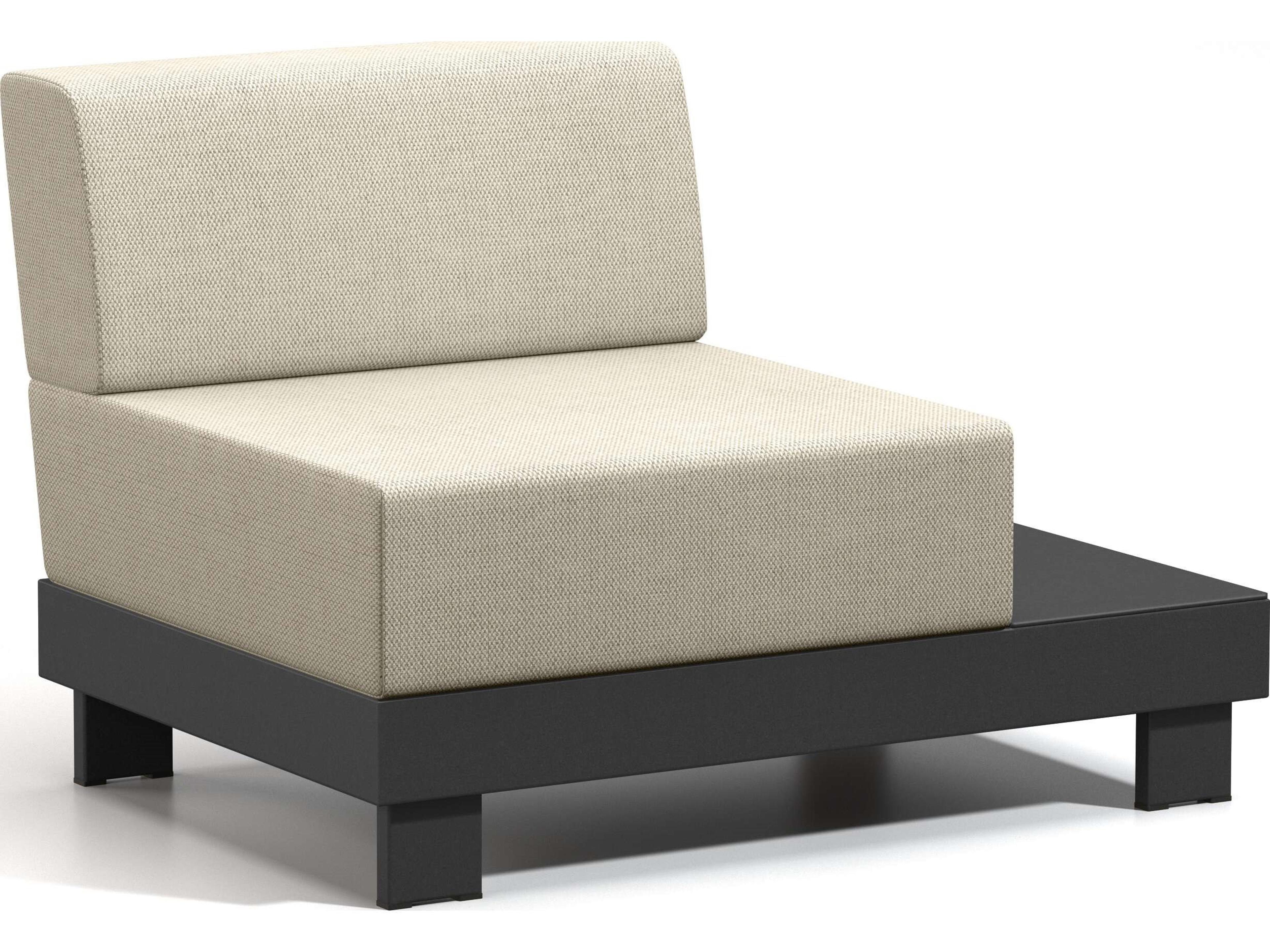 Urban Cushion Aluminum Left Table Patio Lounge Chair