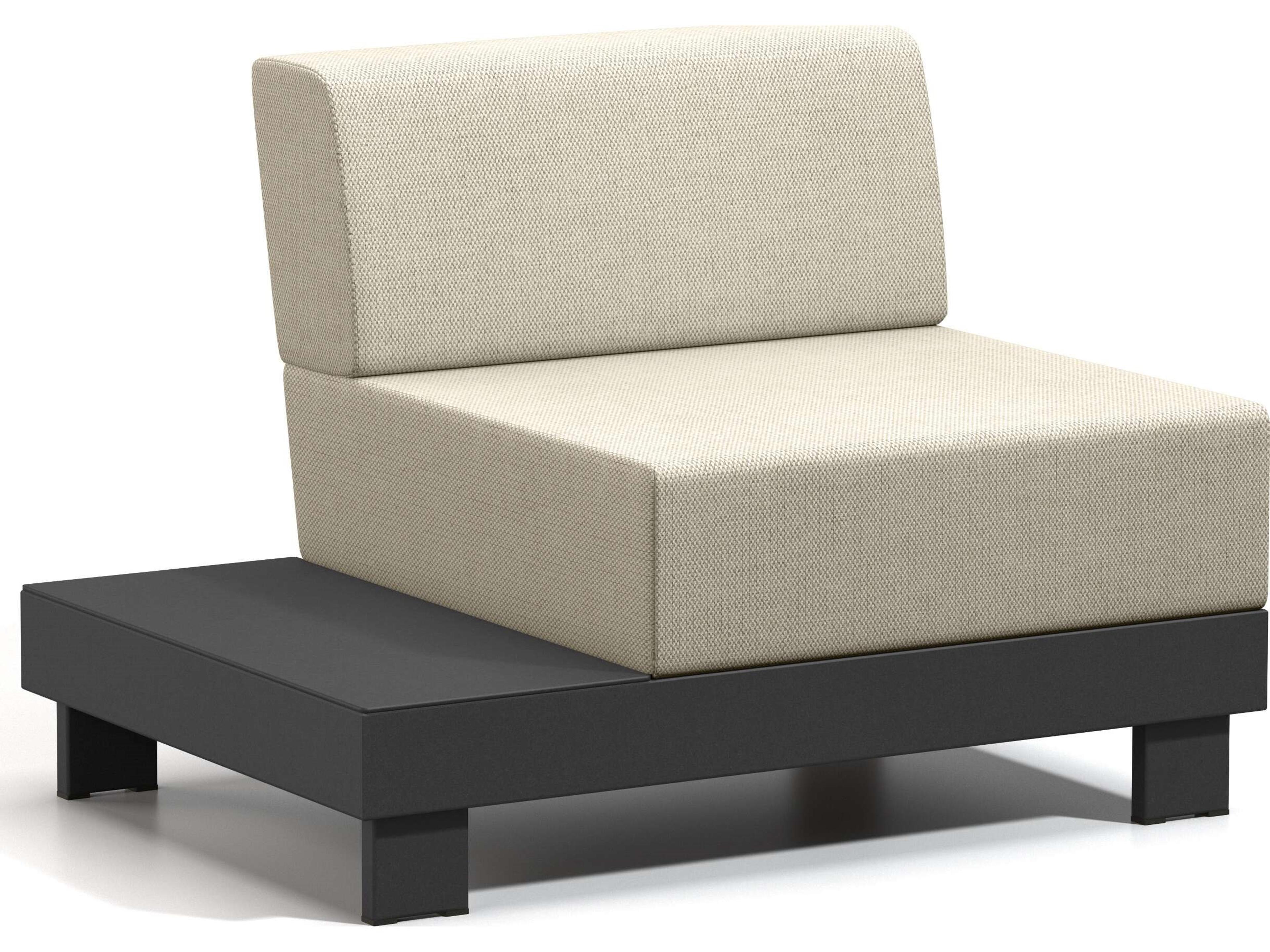 Urban Cushion Aluminum Right Table Outdoor Lounge Chair