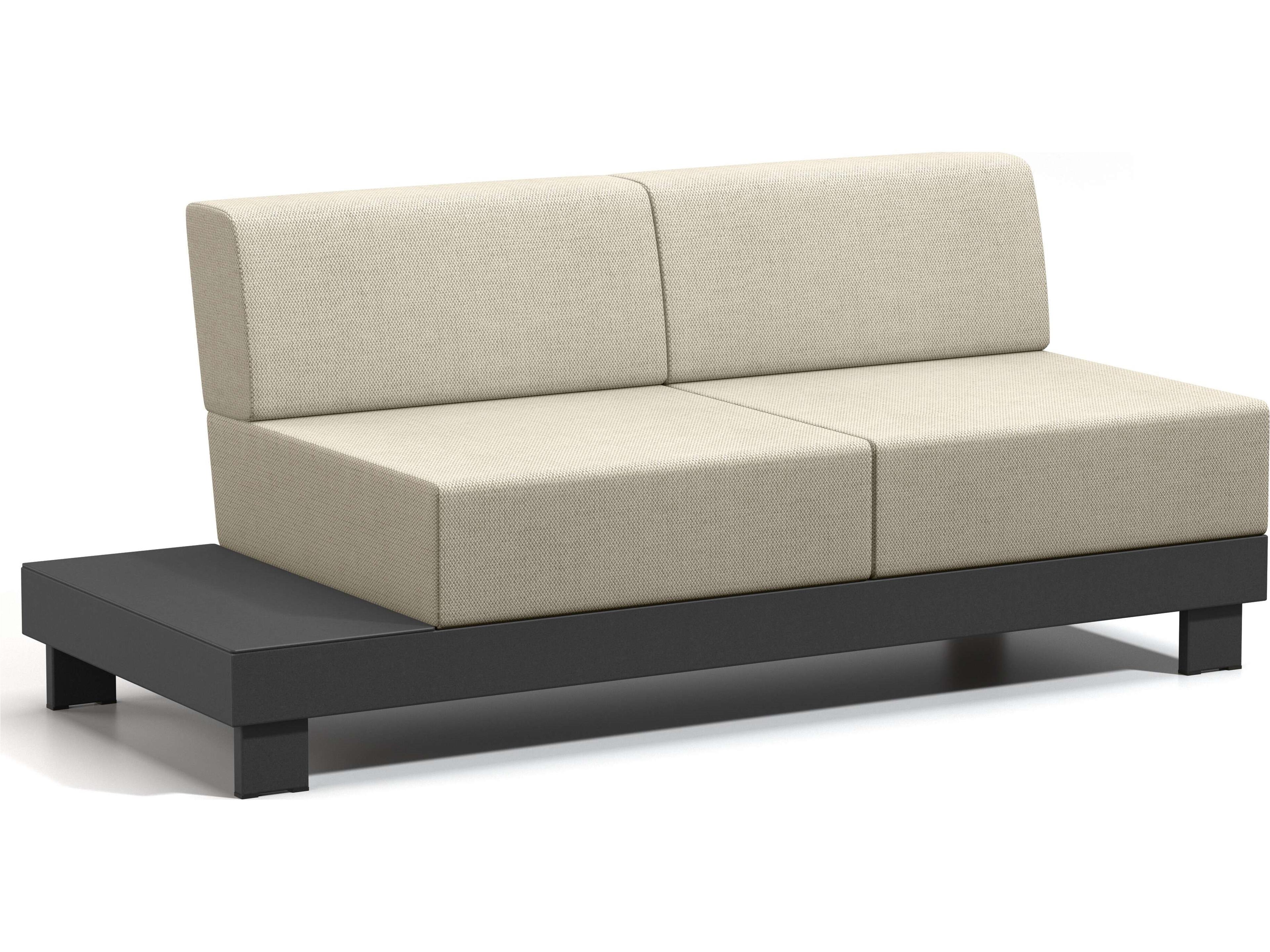 Urban Cushion Aluminum Right Table Patio Loveseat