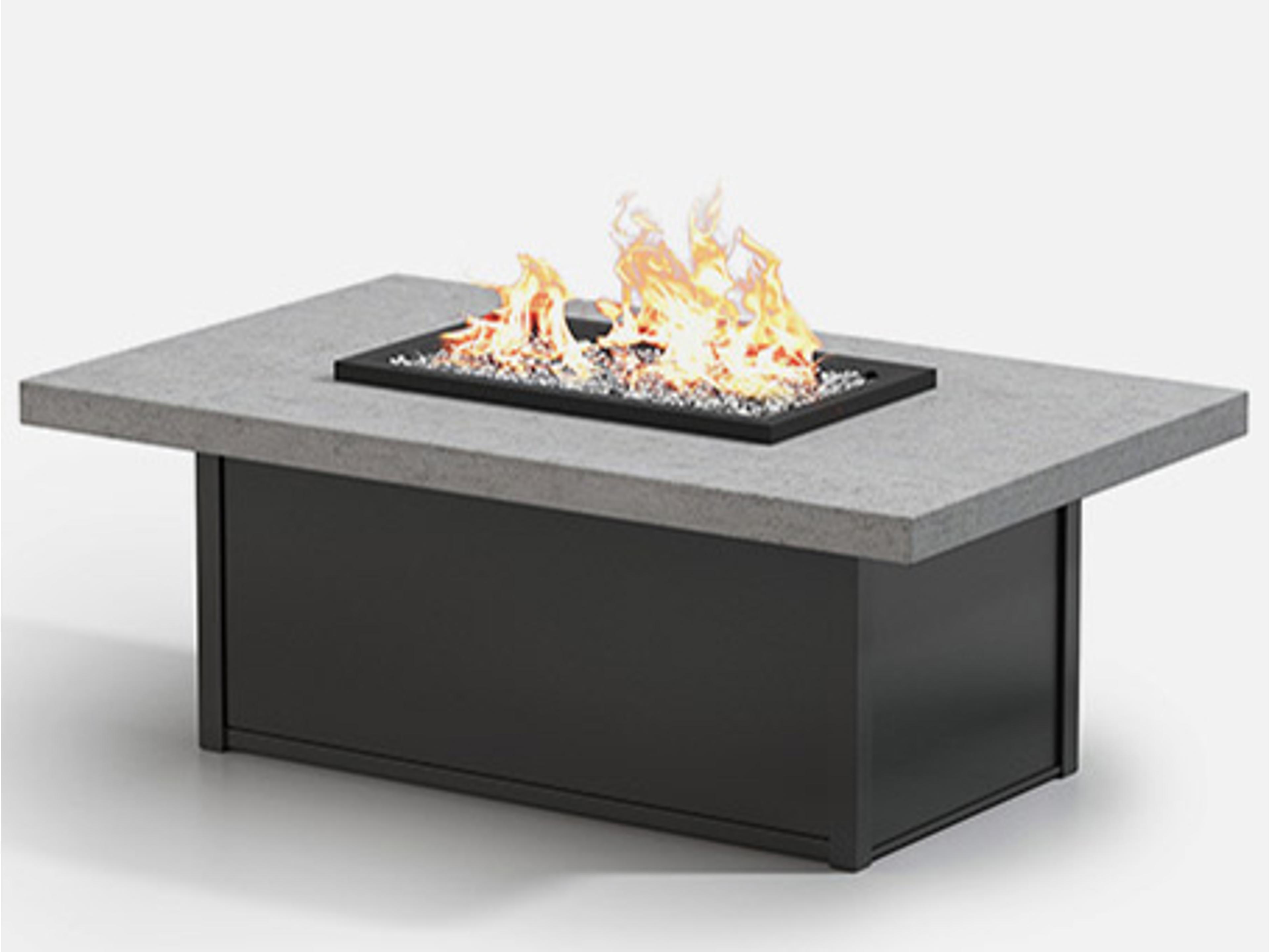 Concrete Aluminum Rectangular Fire Pit Table Top