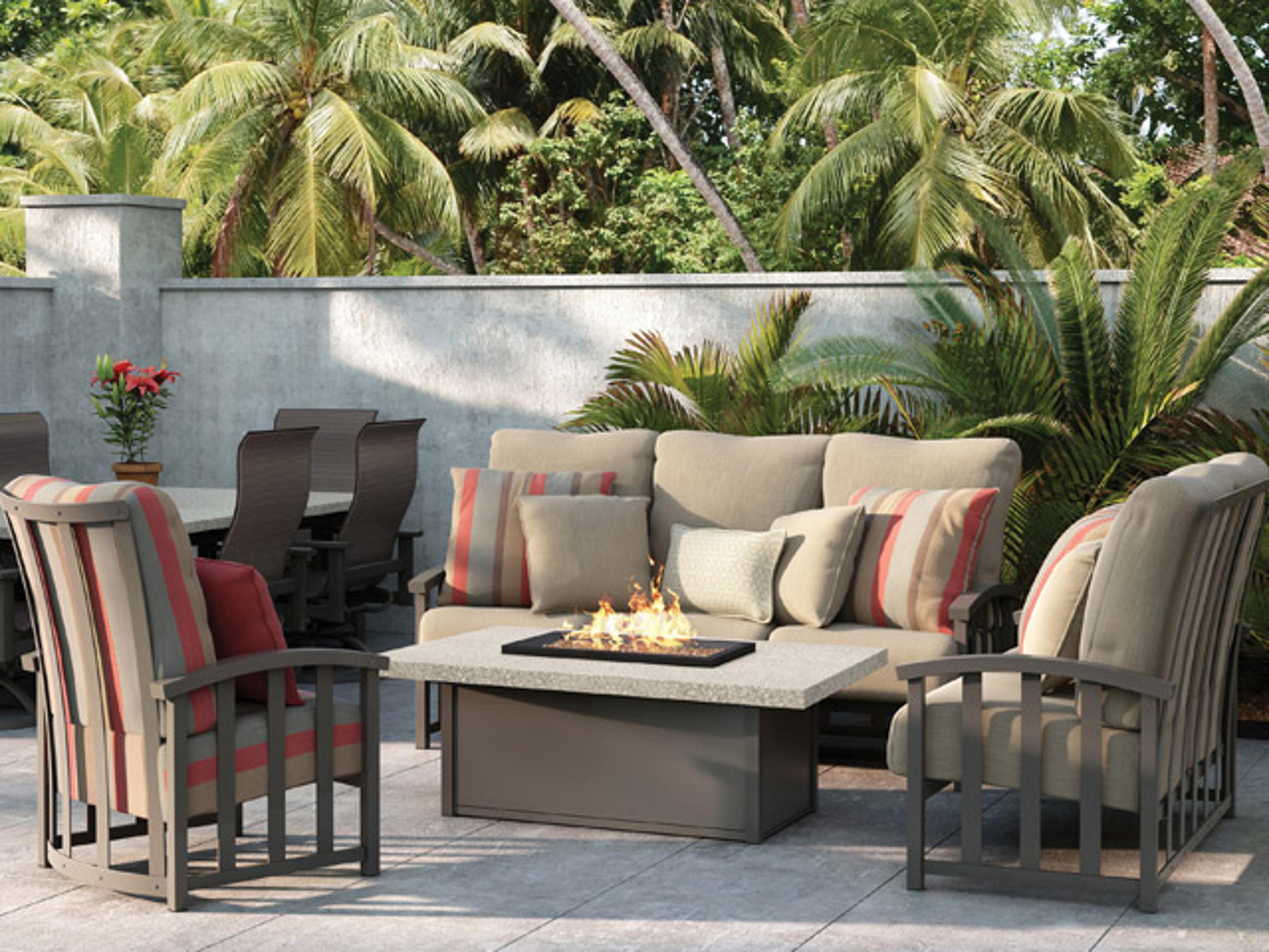 Homecrest Stonegate Aluminum Rectangular Fire Pit Table Top