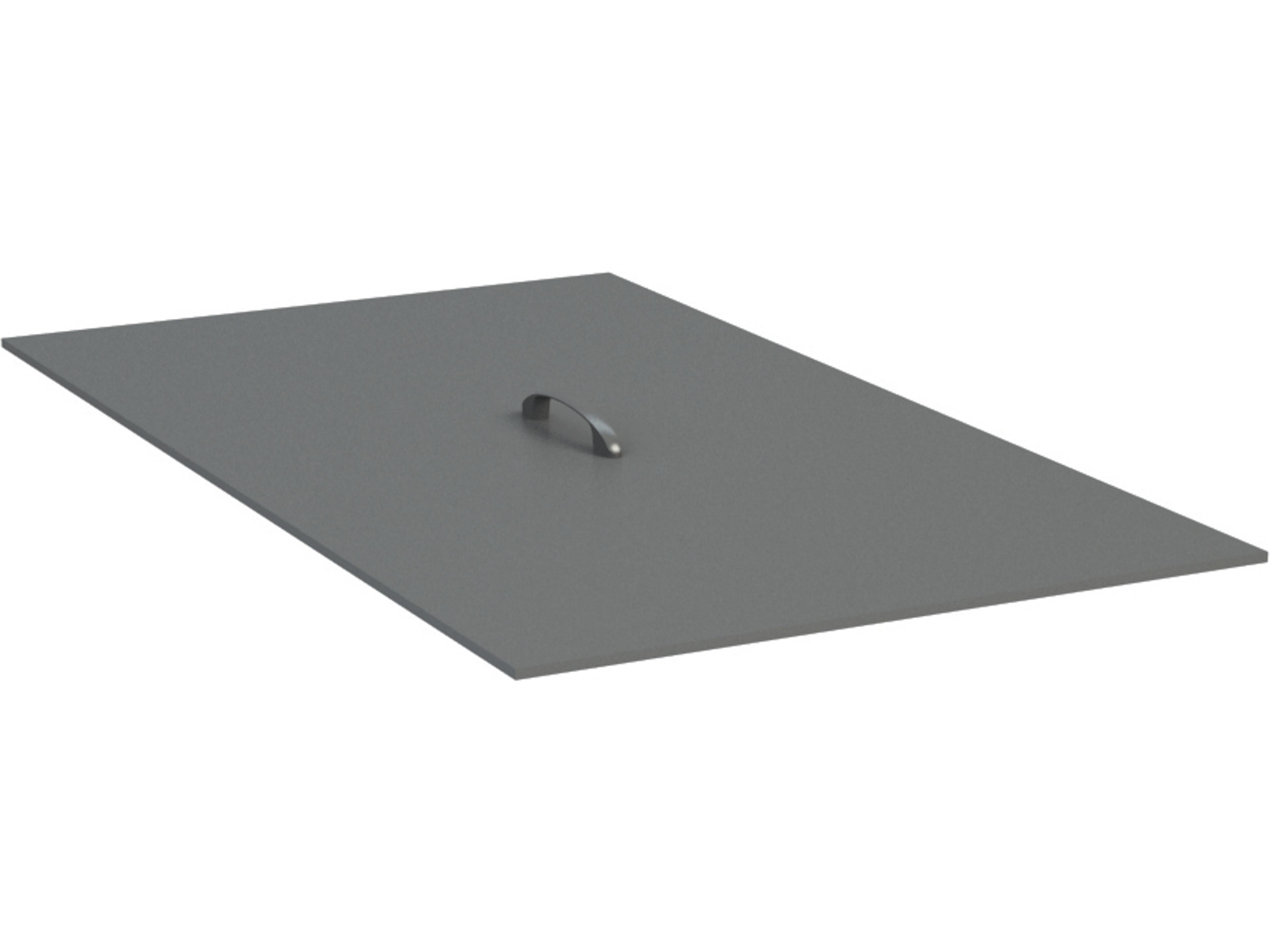 Rectangular Fire Burner Cover Outdoor Accessory