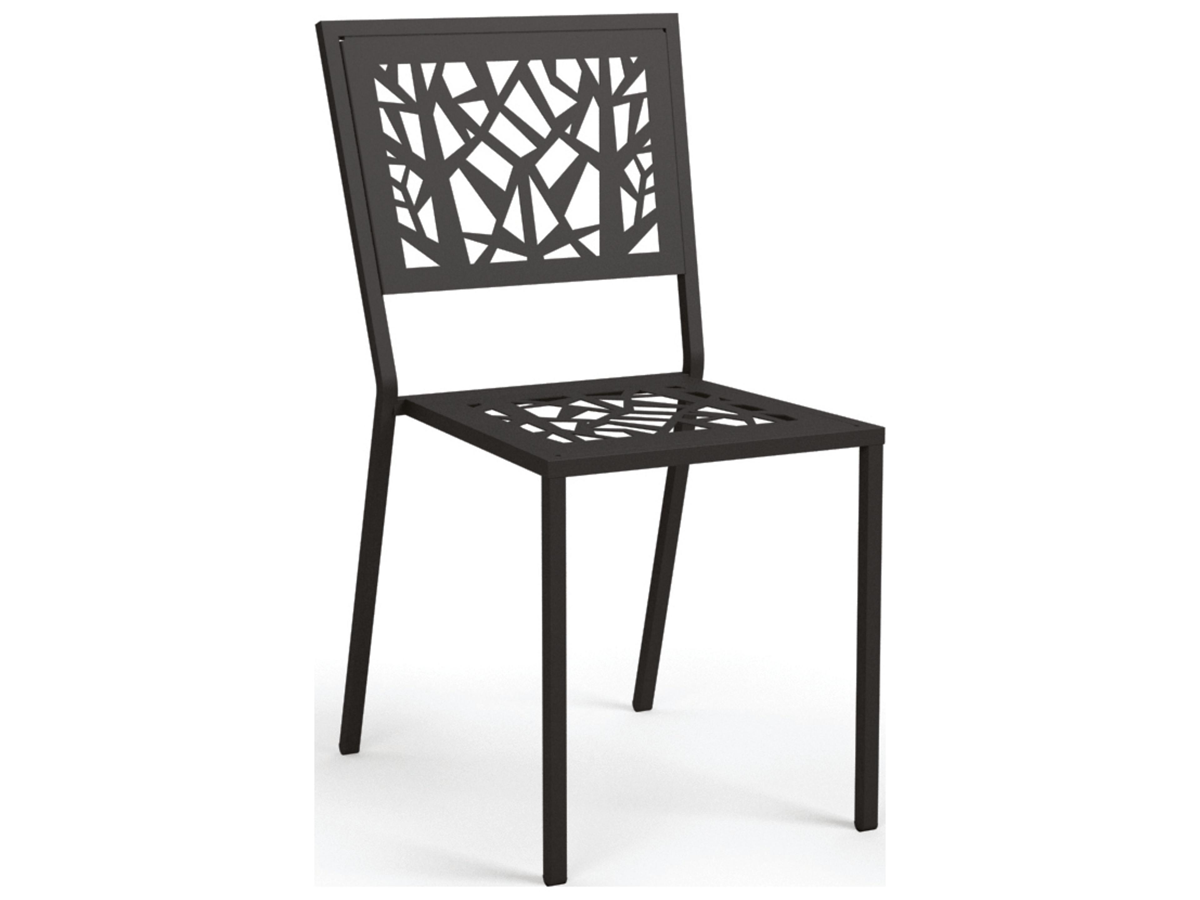 Echo Steel Stackable Patio Dining Side Chair