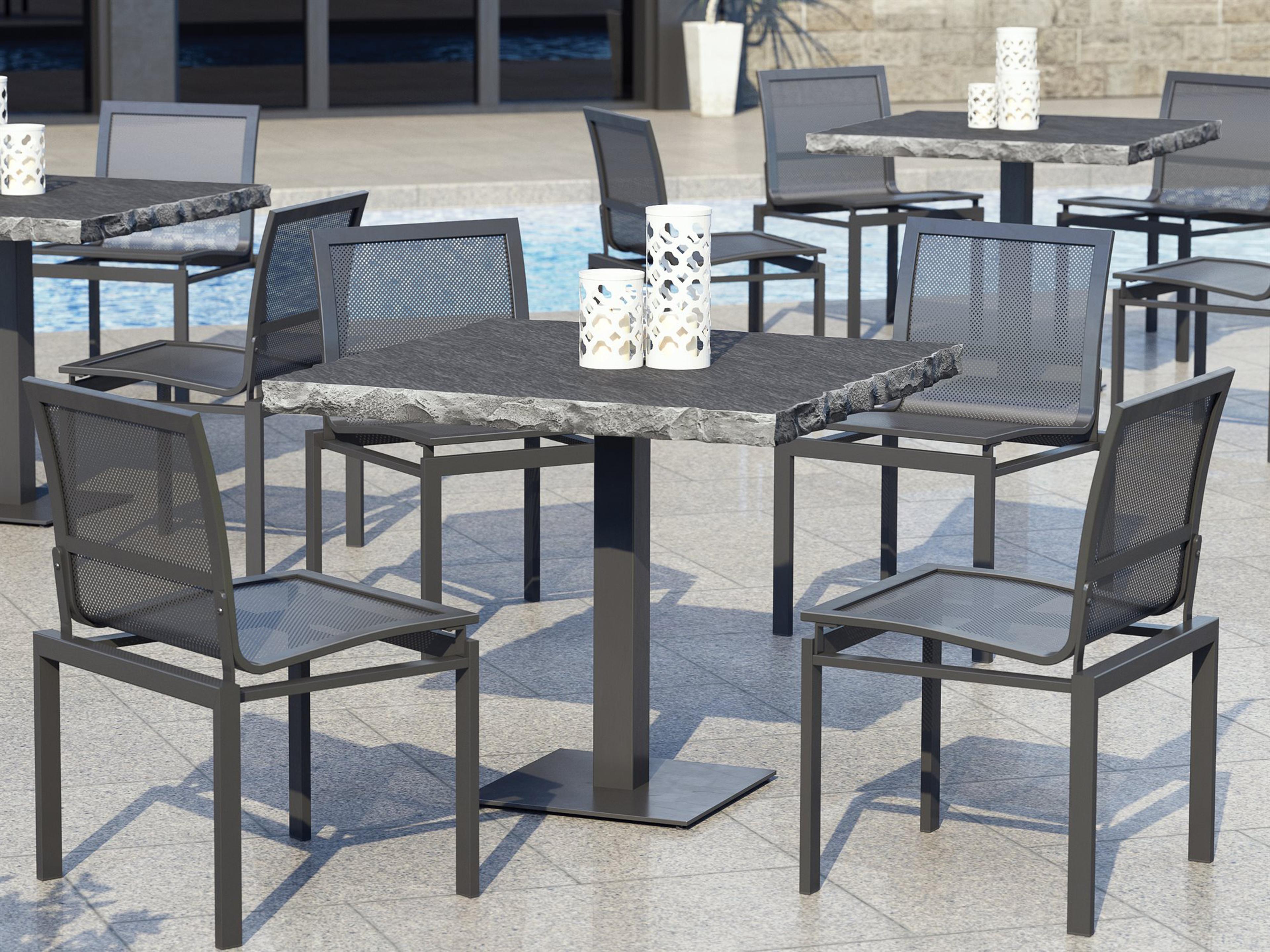 Allure Mesh Aluminum Outdoor Dining Set