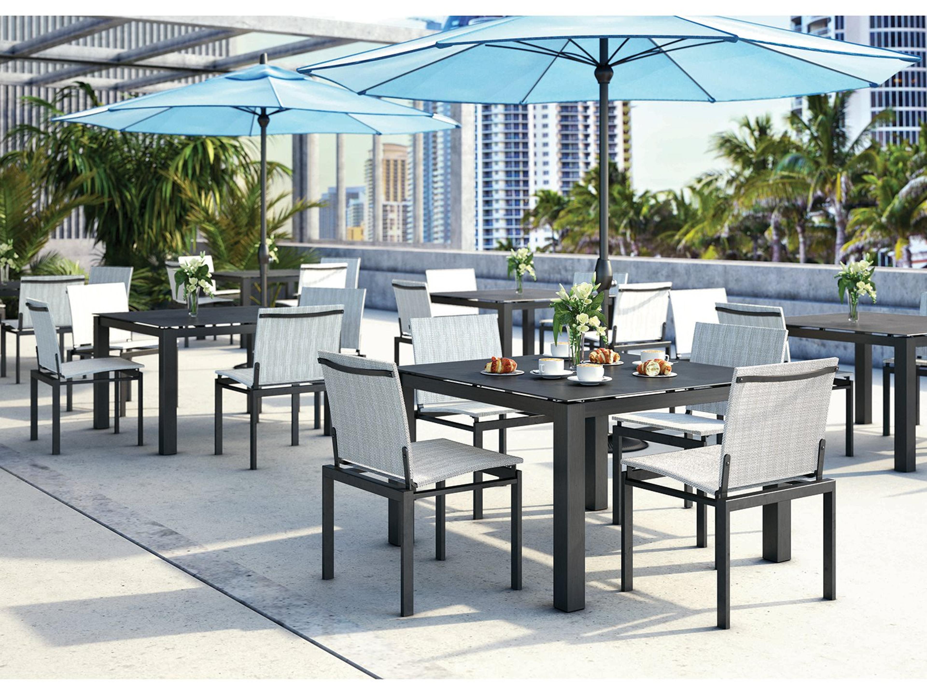 Allure Sling Aluminum Outdoor Patio Dining Set