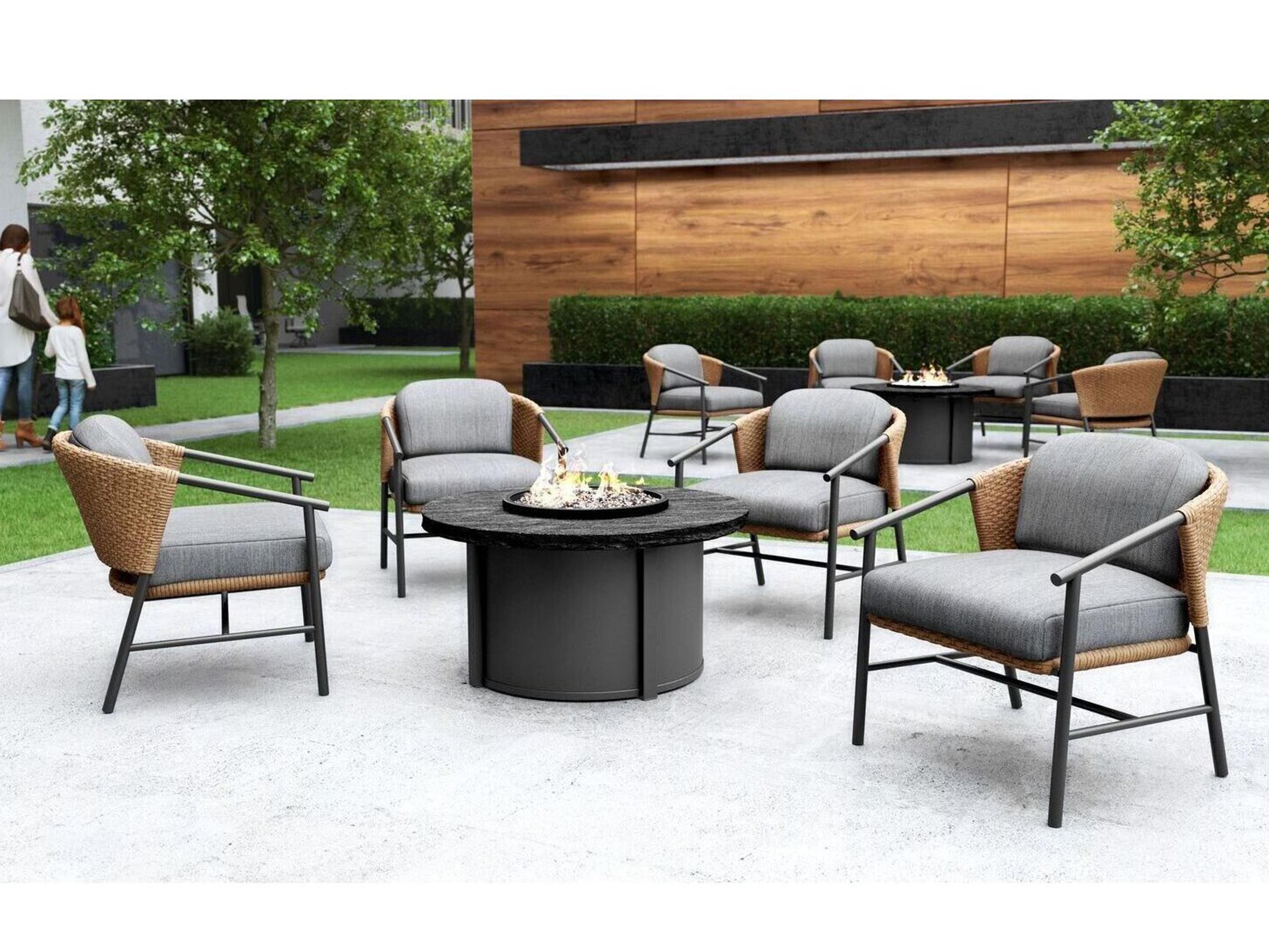 Capri Firepit Lounge Set