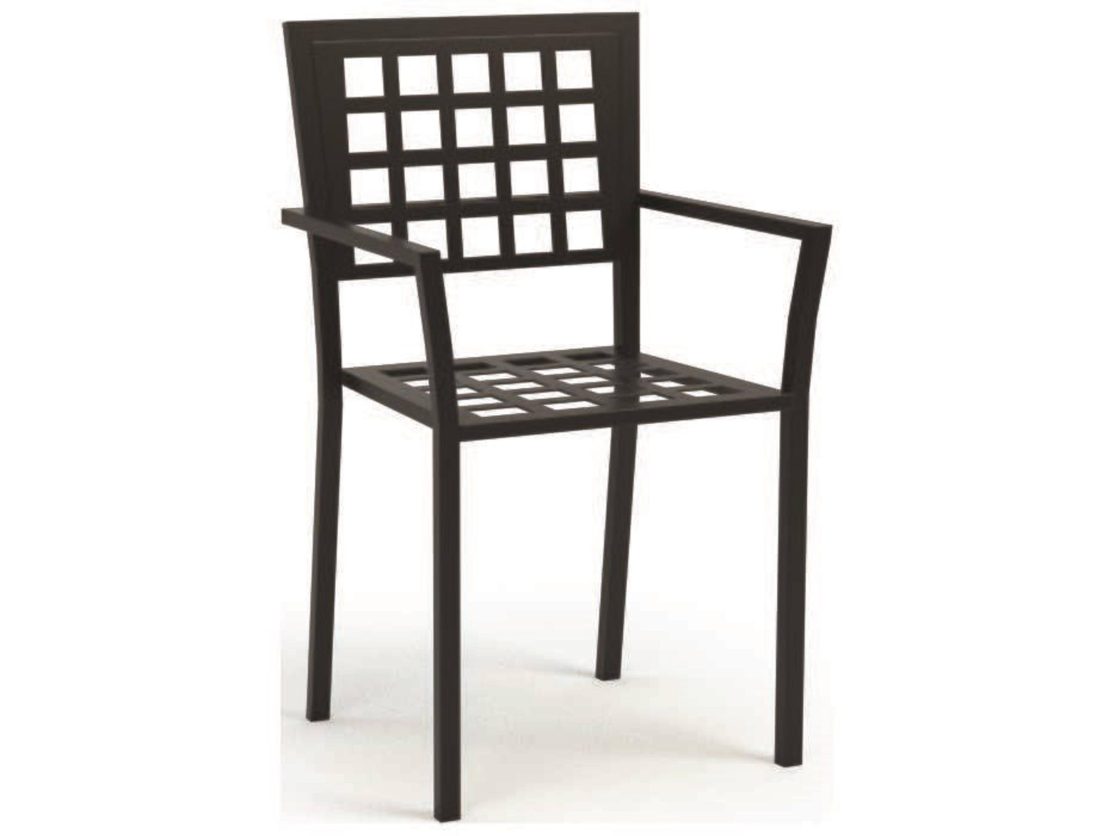 Manhattan Steel Metal Patio Dining Chair Set of 2