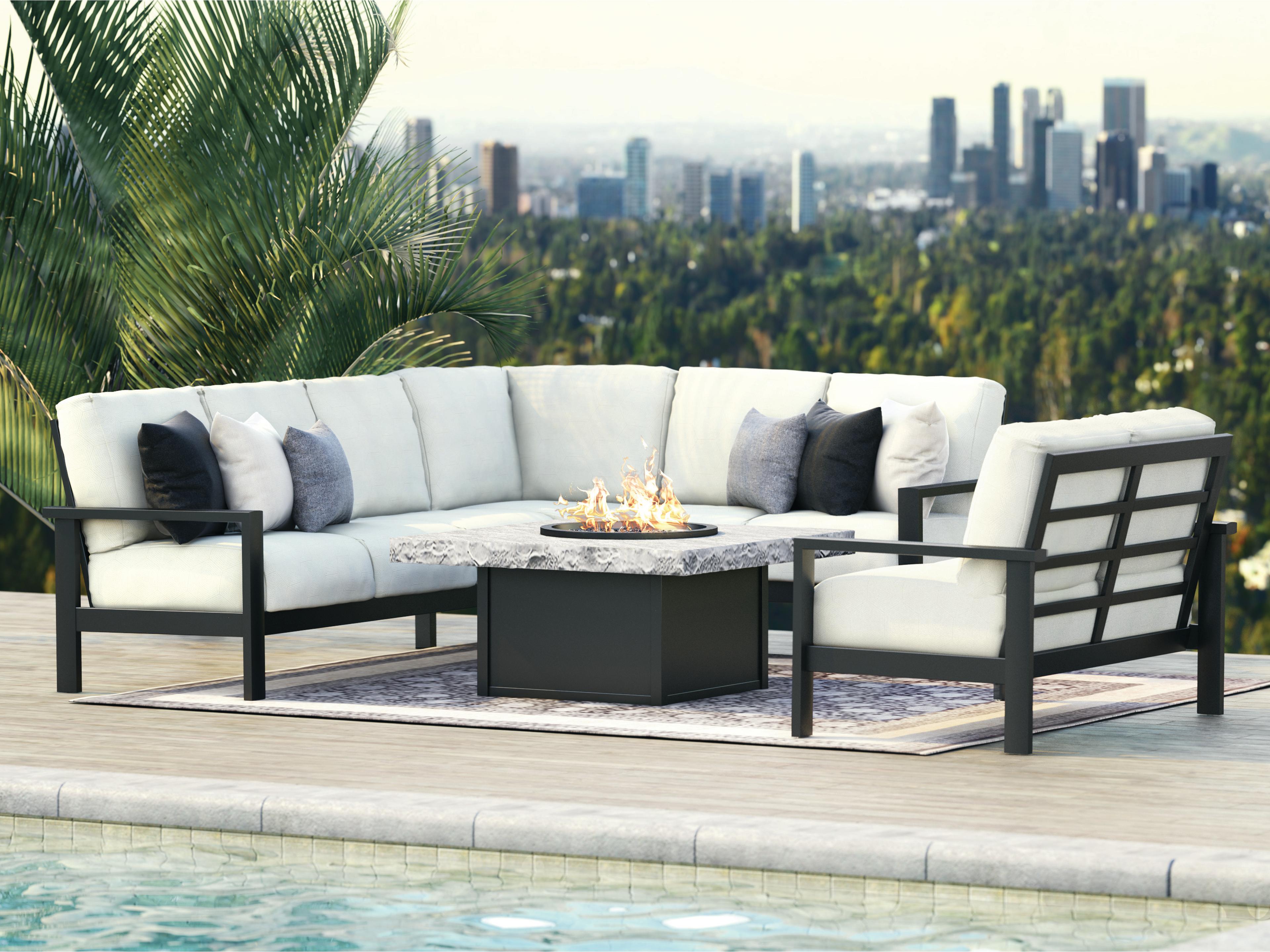 Elements Modular Aluminum Outdoor Lounge Set