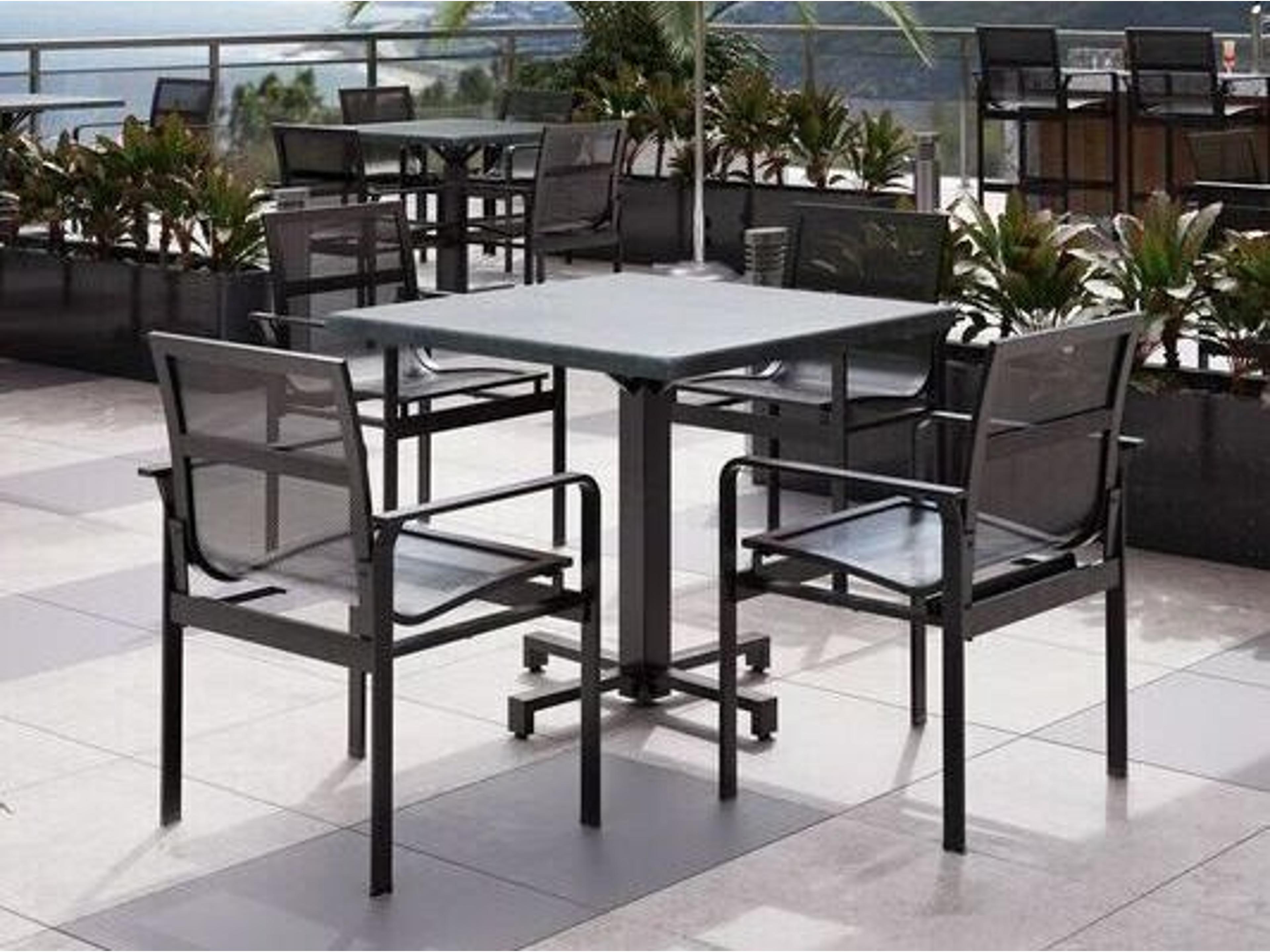 Homecrest Elevate Mesh Aluminum Dining Set