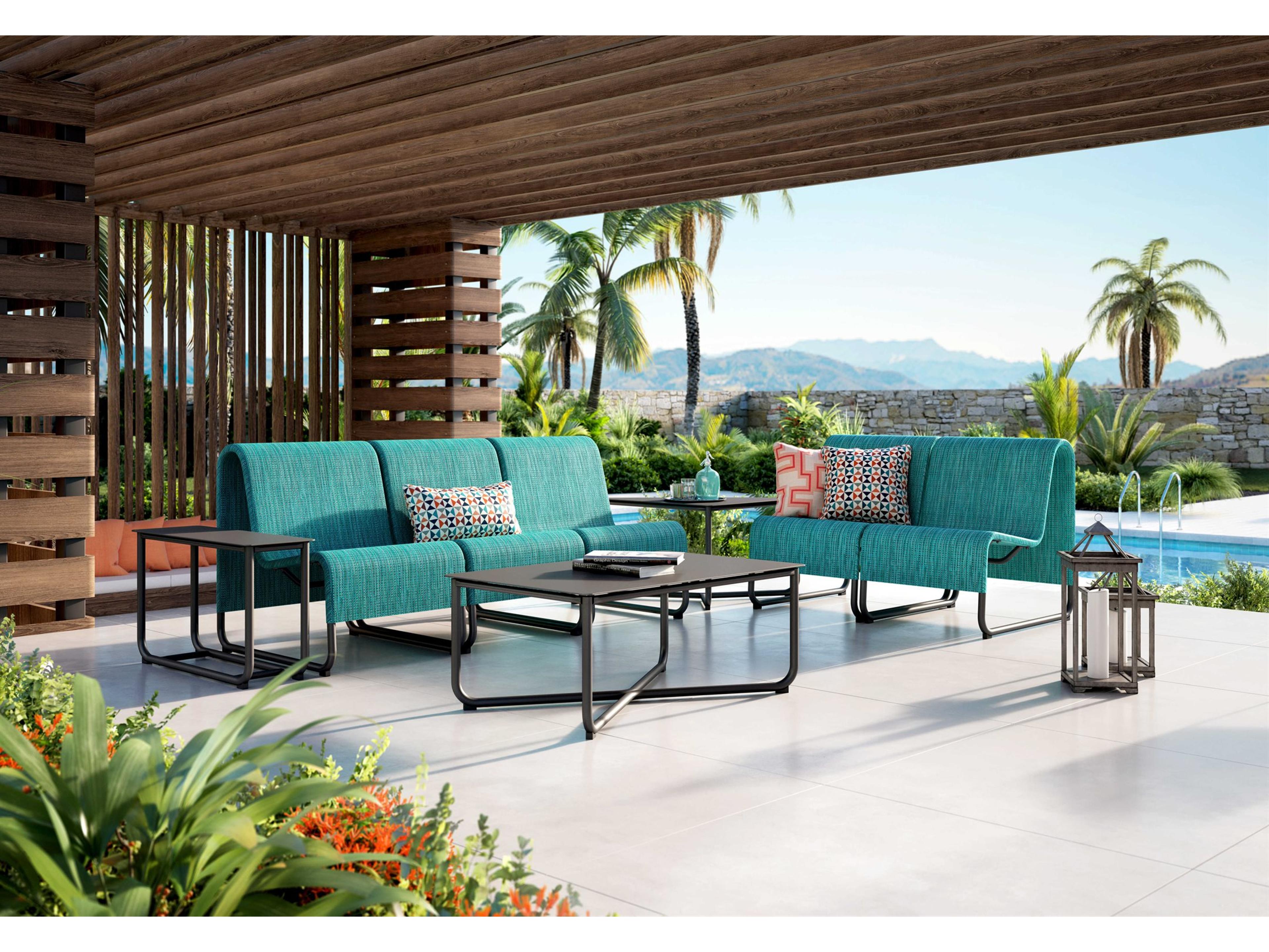 Infiniti Air Sensation Sling Aluminum Outdoor Patio Lounge Set