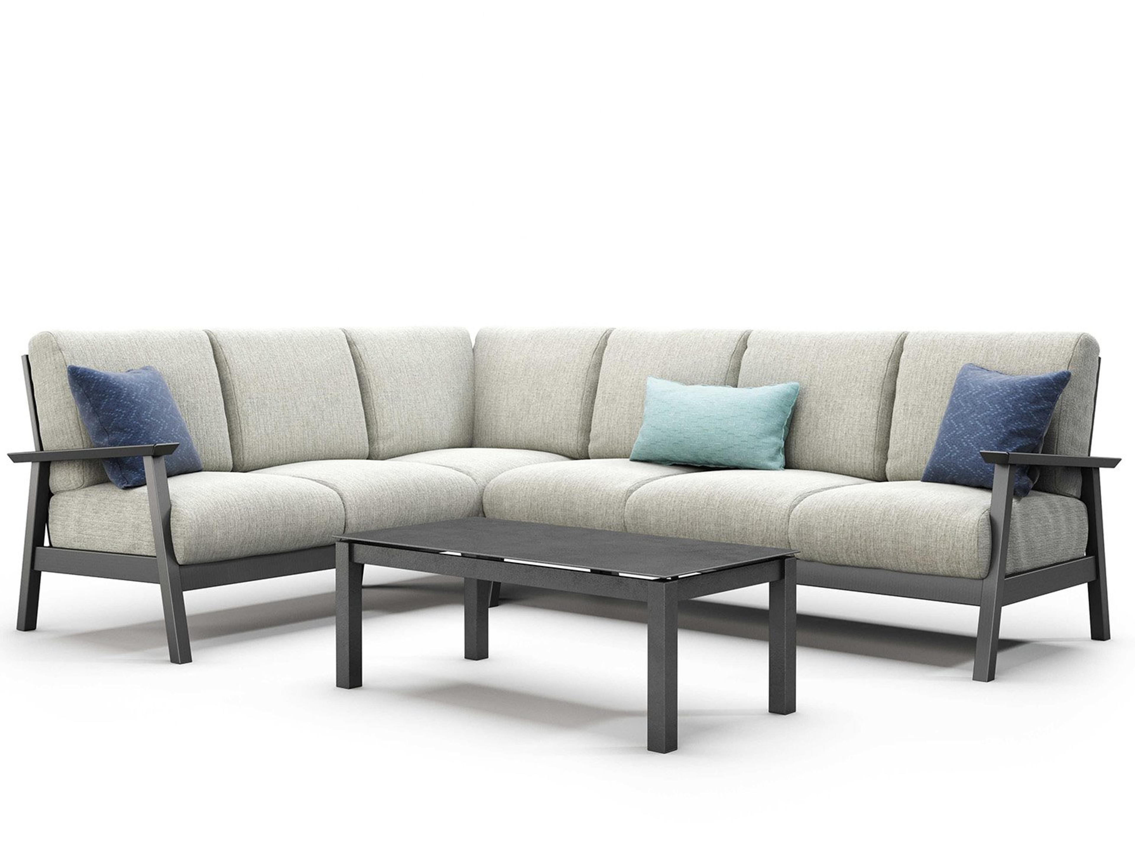 Revive Modular Aluminum Cushion Sectional Patio Lounge Set