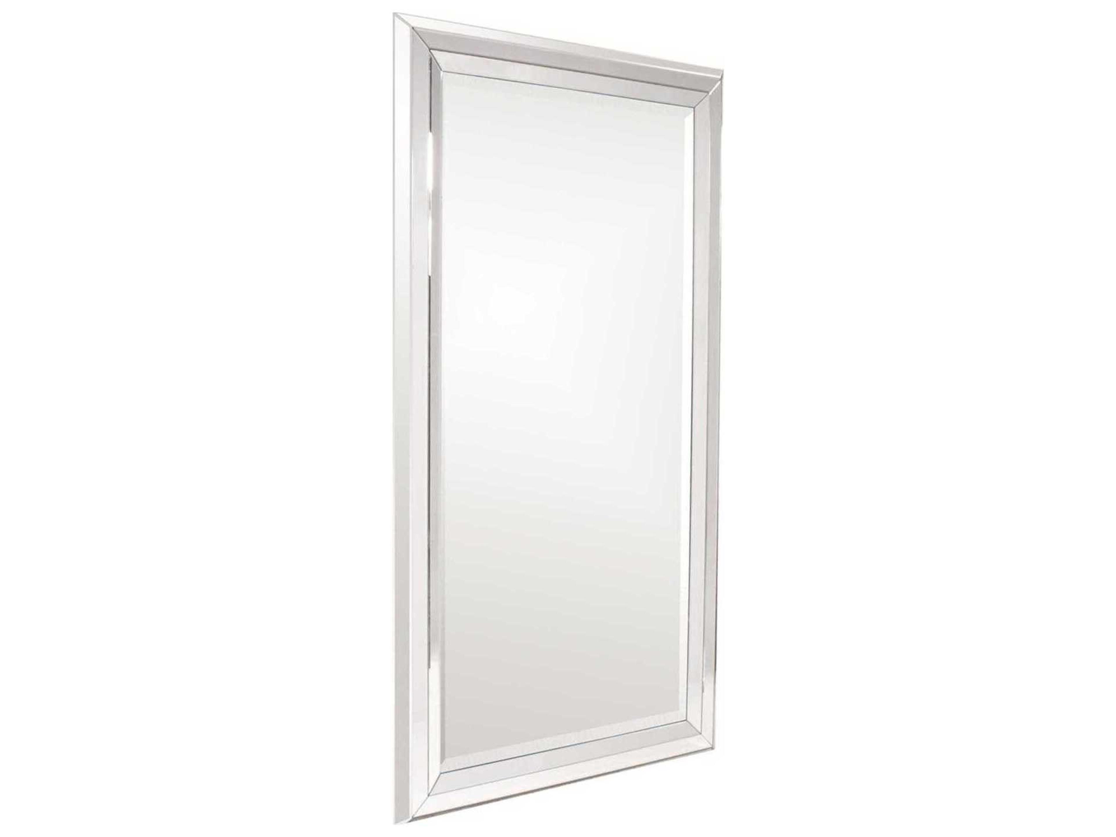 Howard Elliott Omni Silver Rectangular Wall Mirror