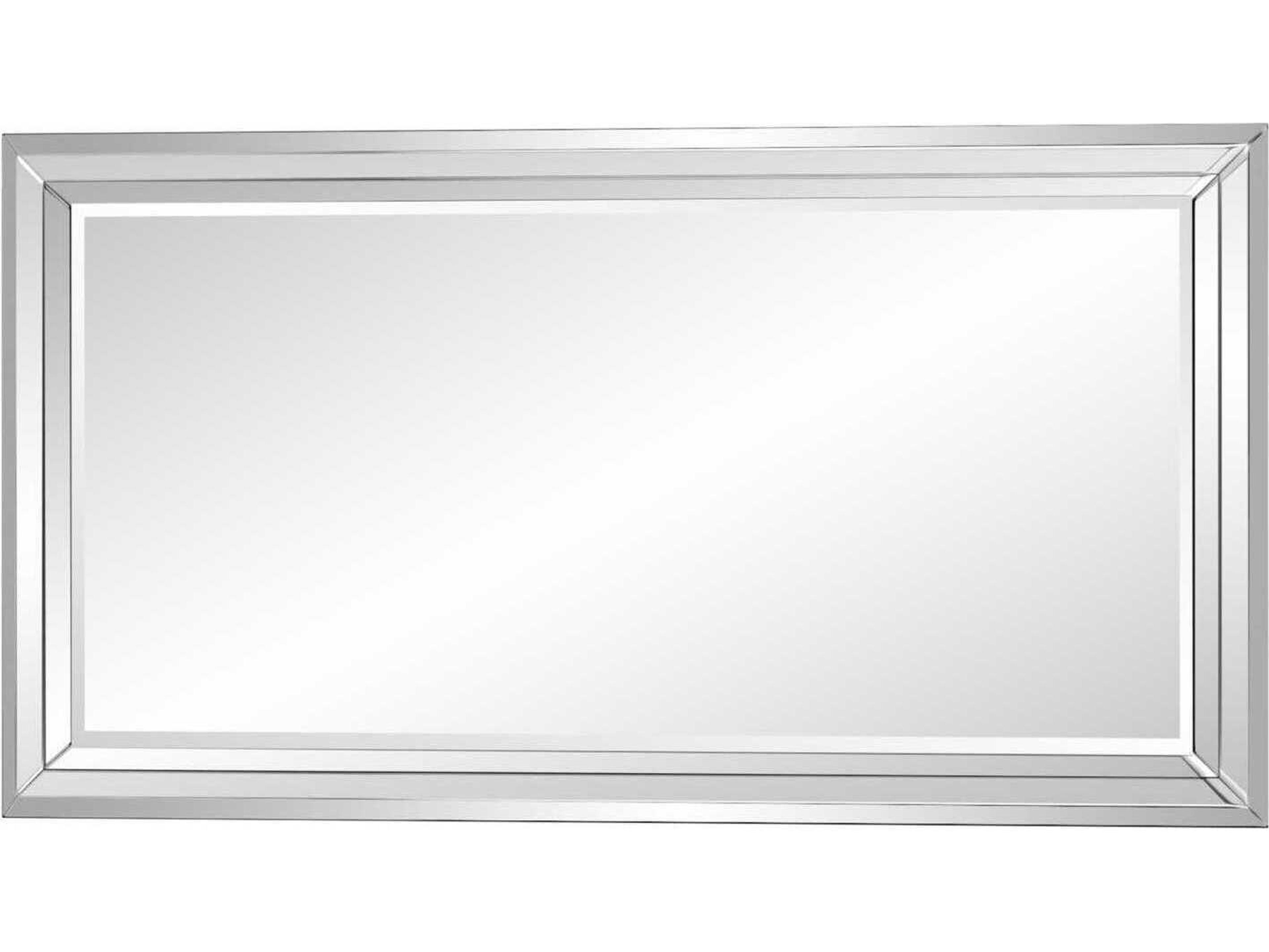 Howard Elliott Omni Silver Rectangular Wall Mirror