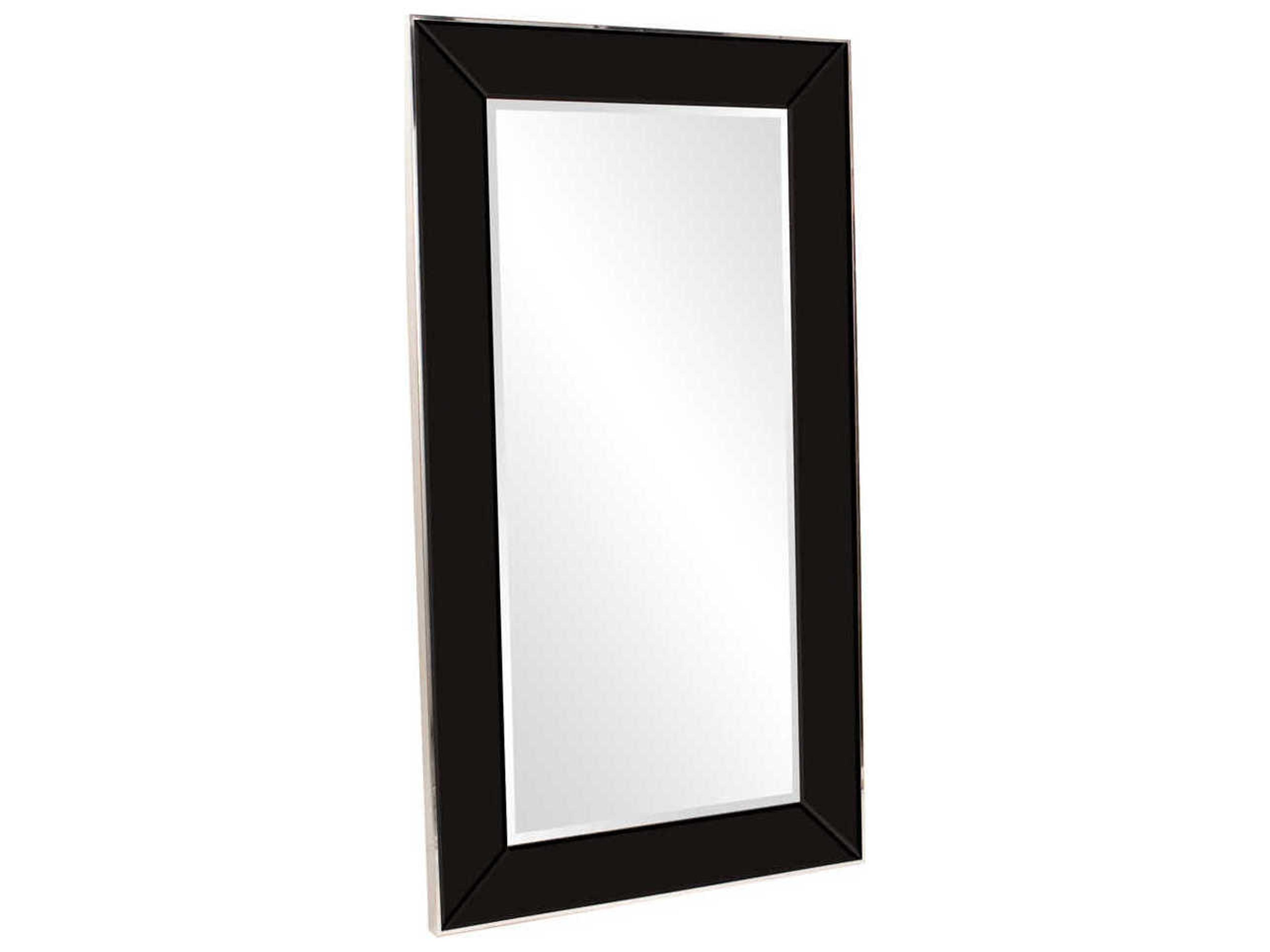 Howard Elliott Devon Black Rectangular Wall Mirror